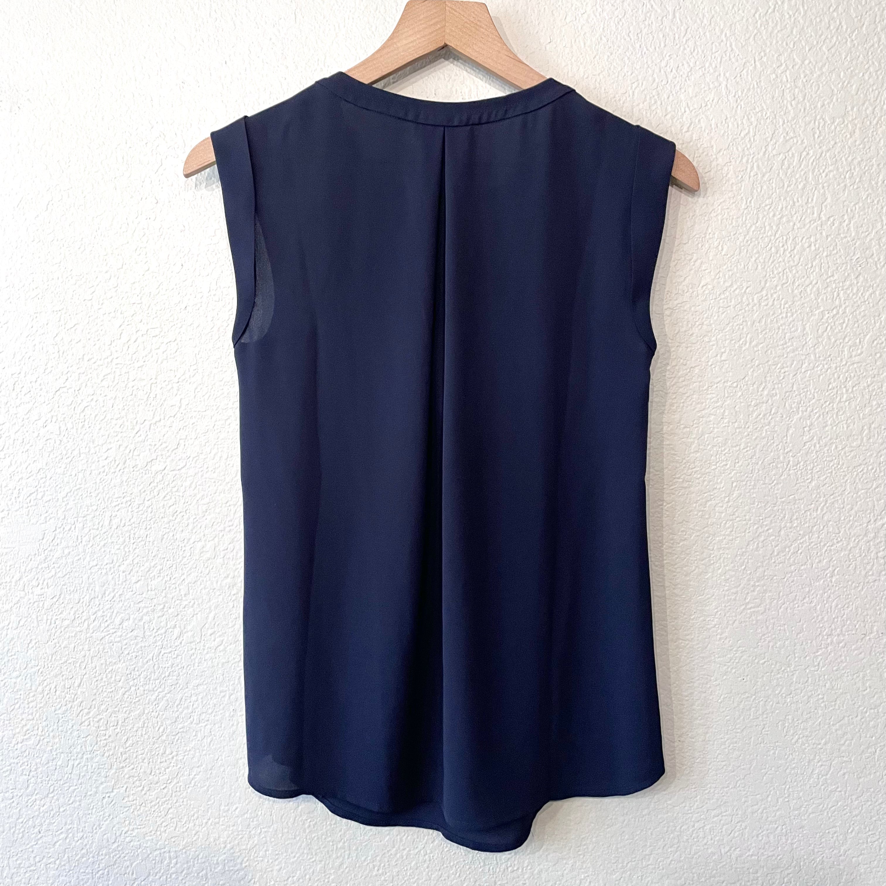 Sleeveless V-Neck Blouse