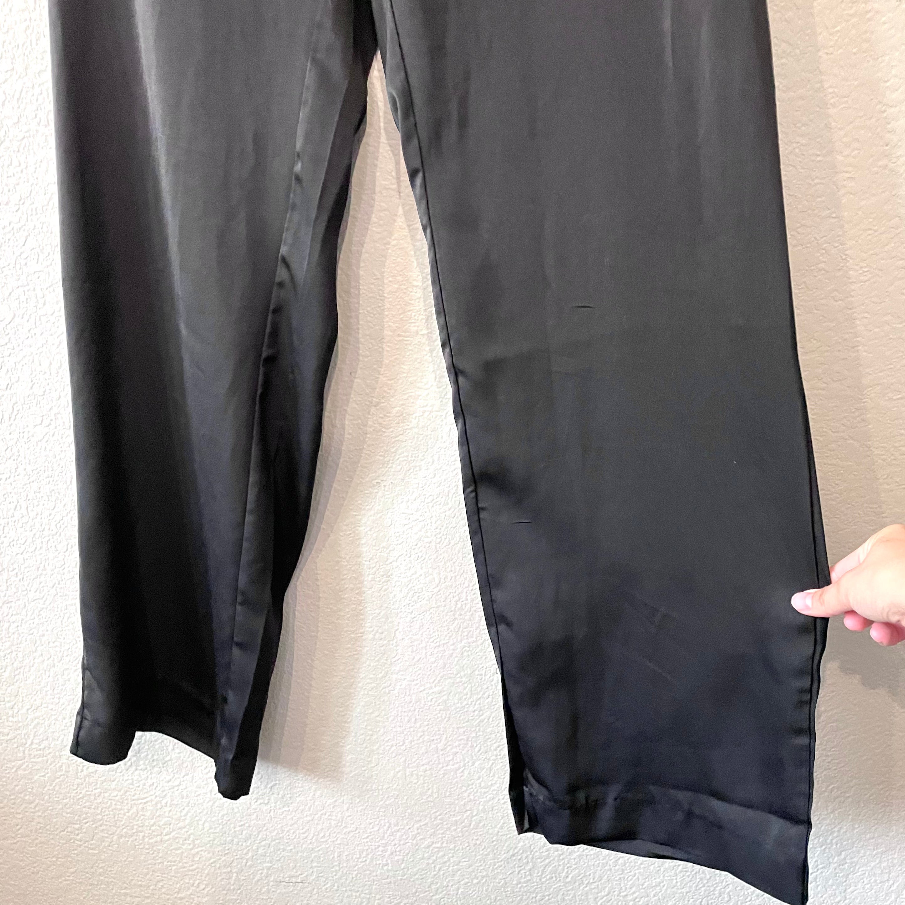 Satin Wide Leg Pants