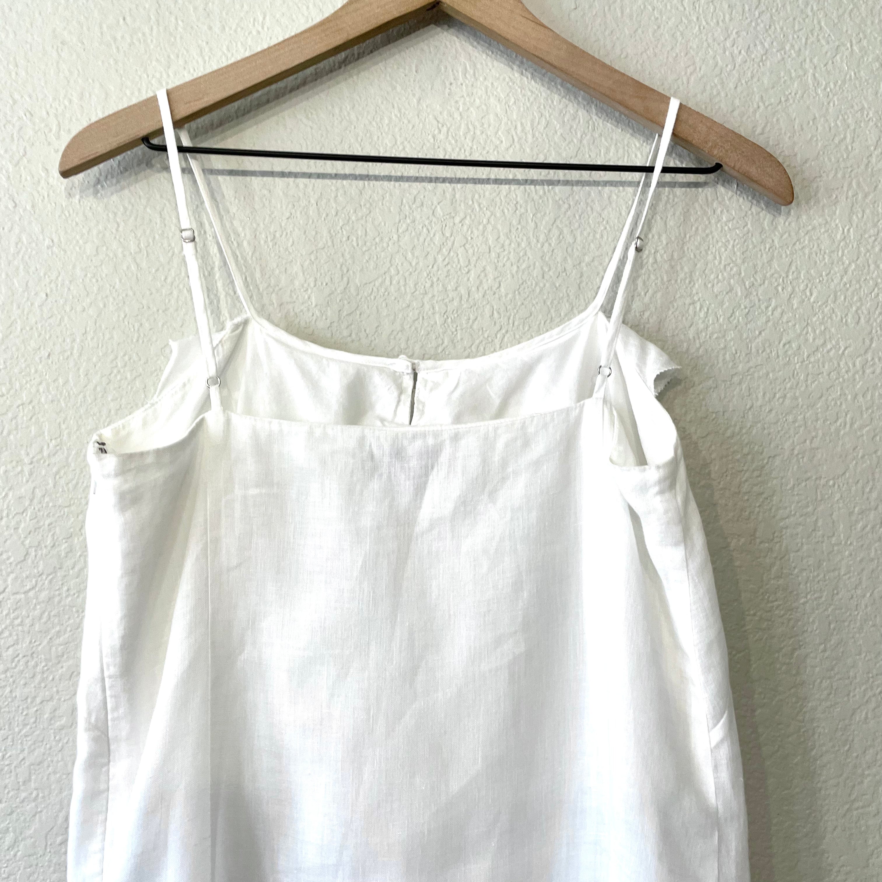 Spaghetti Strap Linen Dress