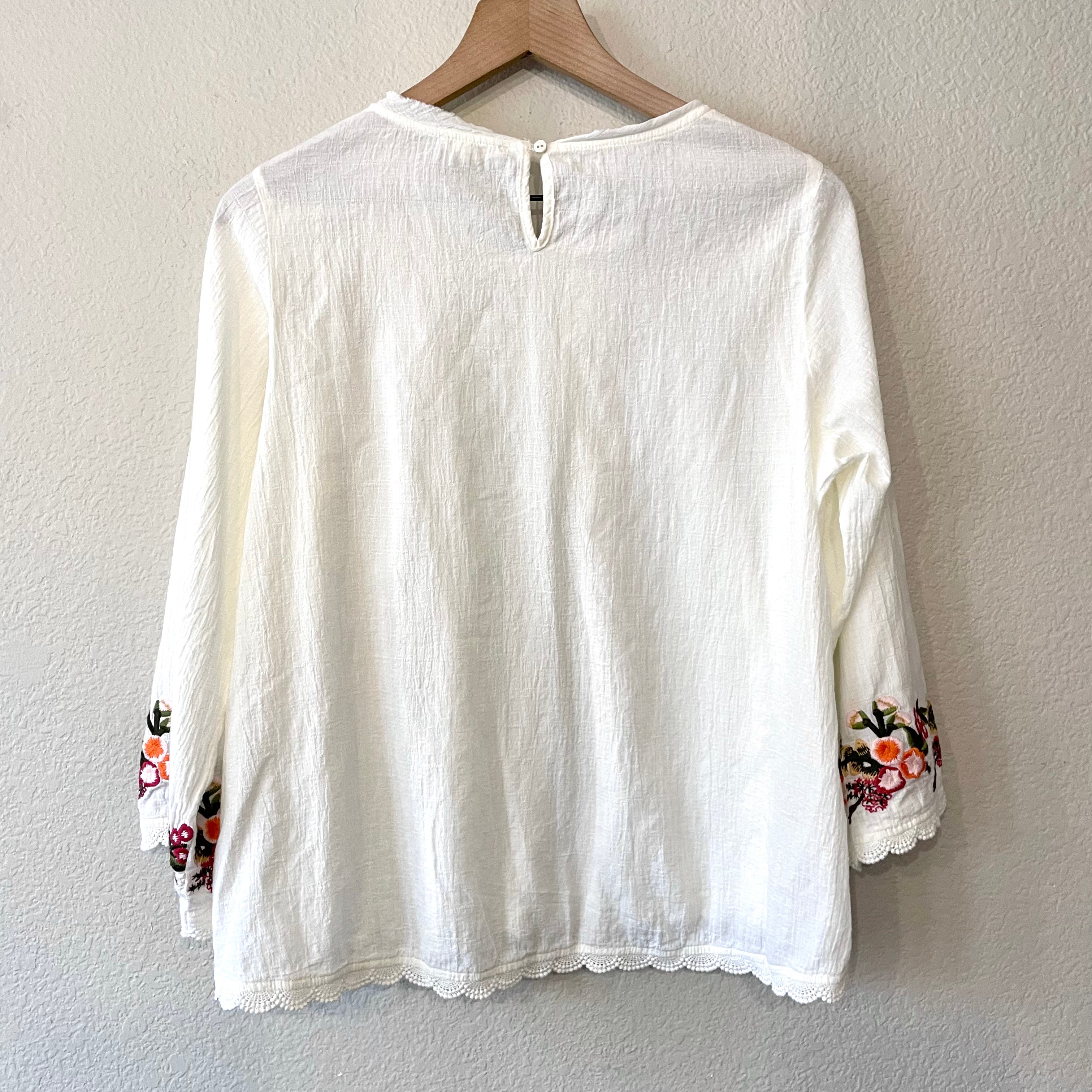 Floral Flare Sleeve Top