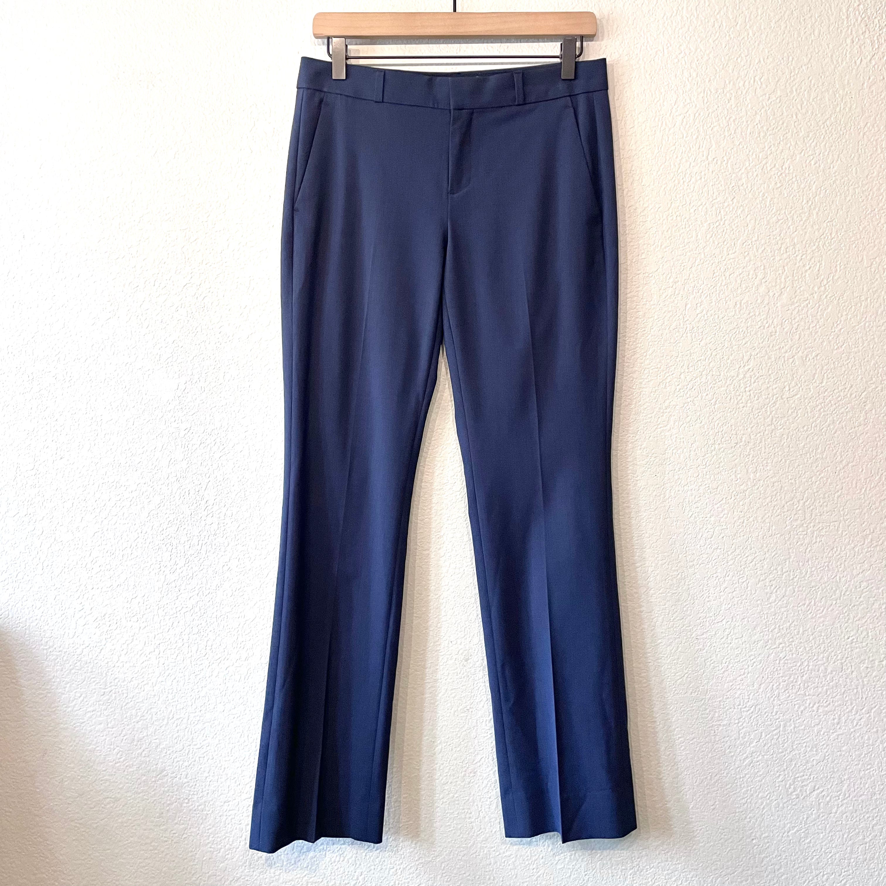 Wool Straight Leg Dress Pants