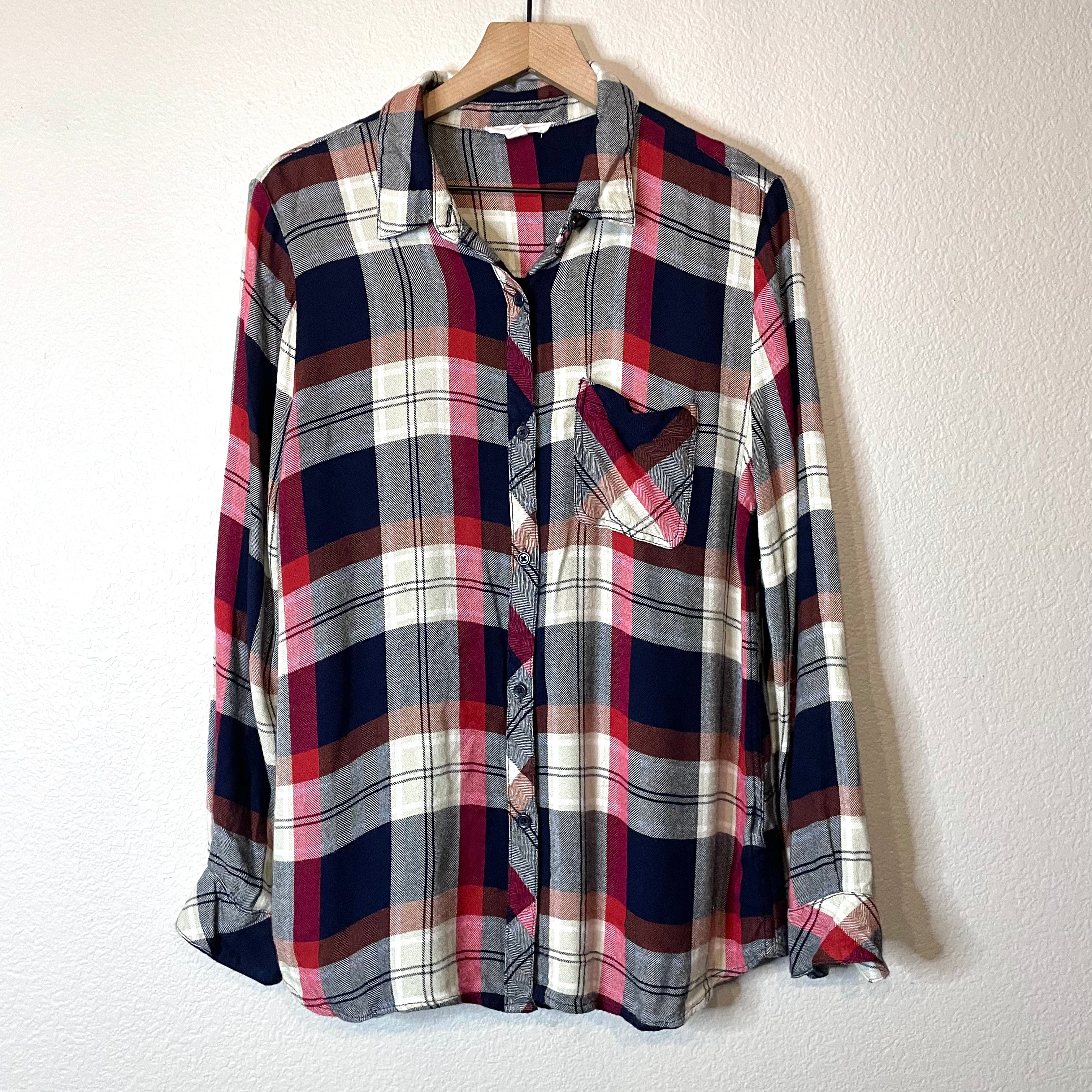 Plaid Flannel Button Down