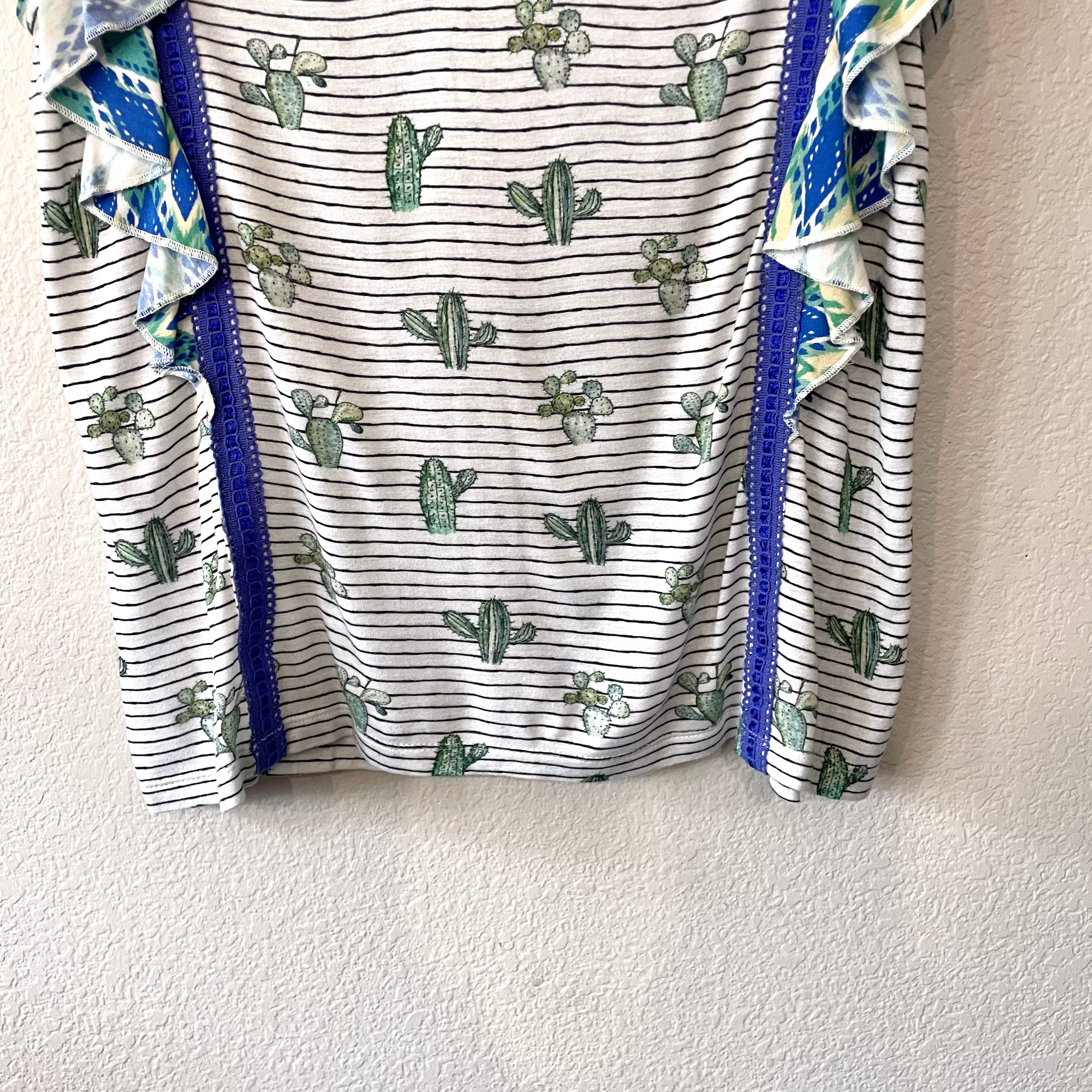 Cactus Ruffle Top