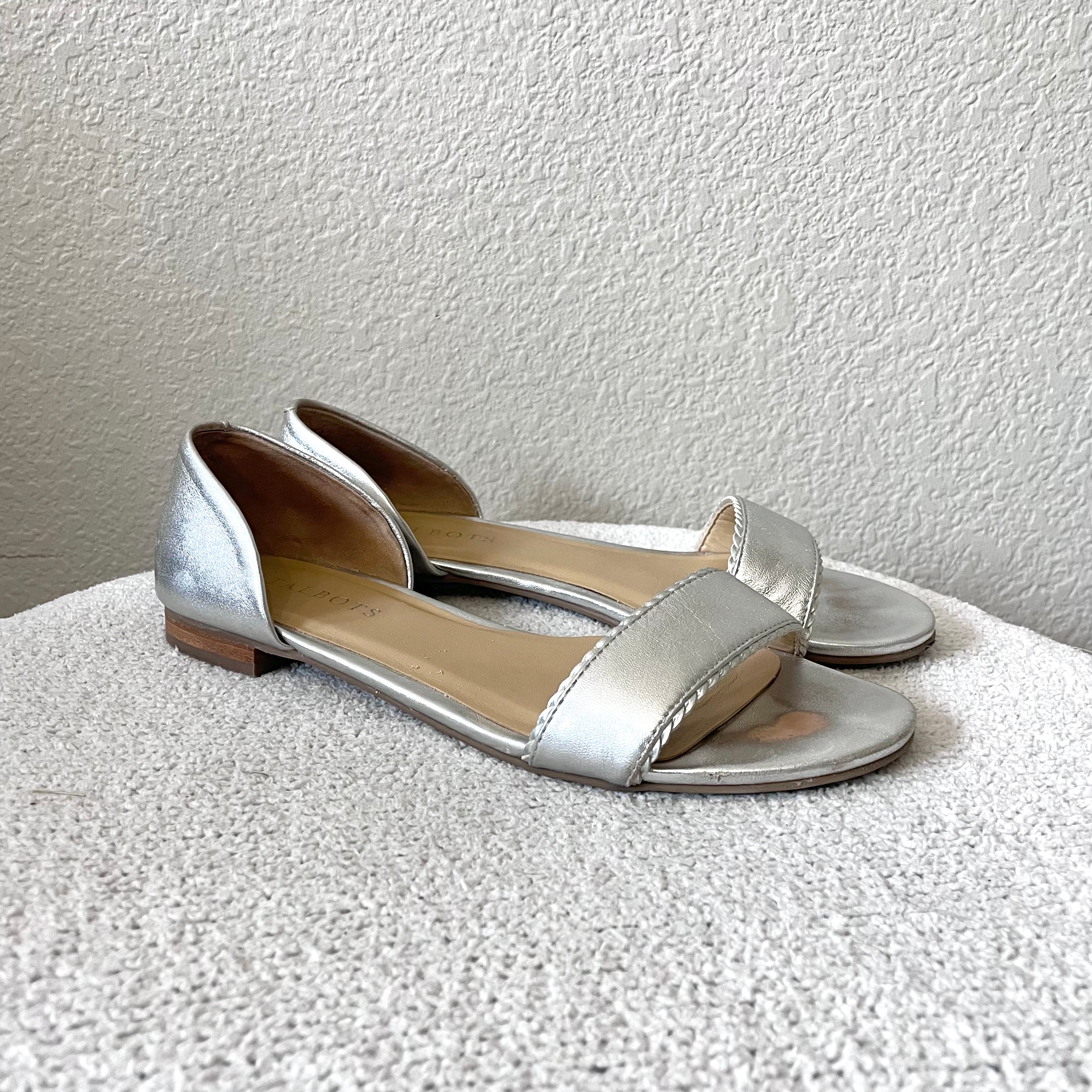 Metallic D’Orsay Flats