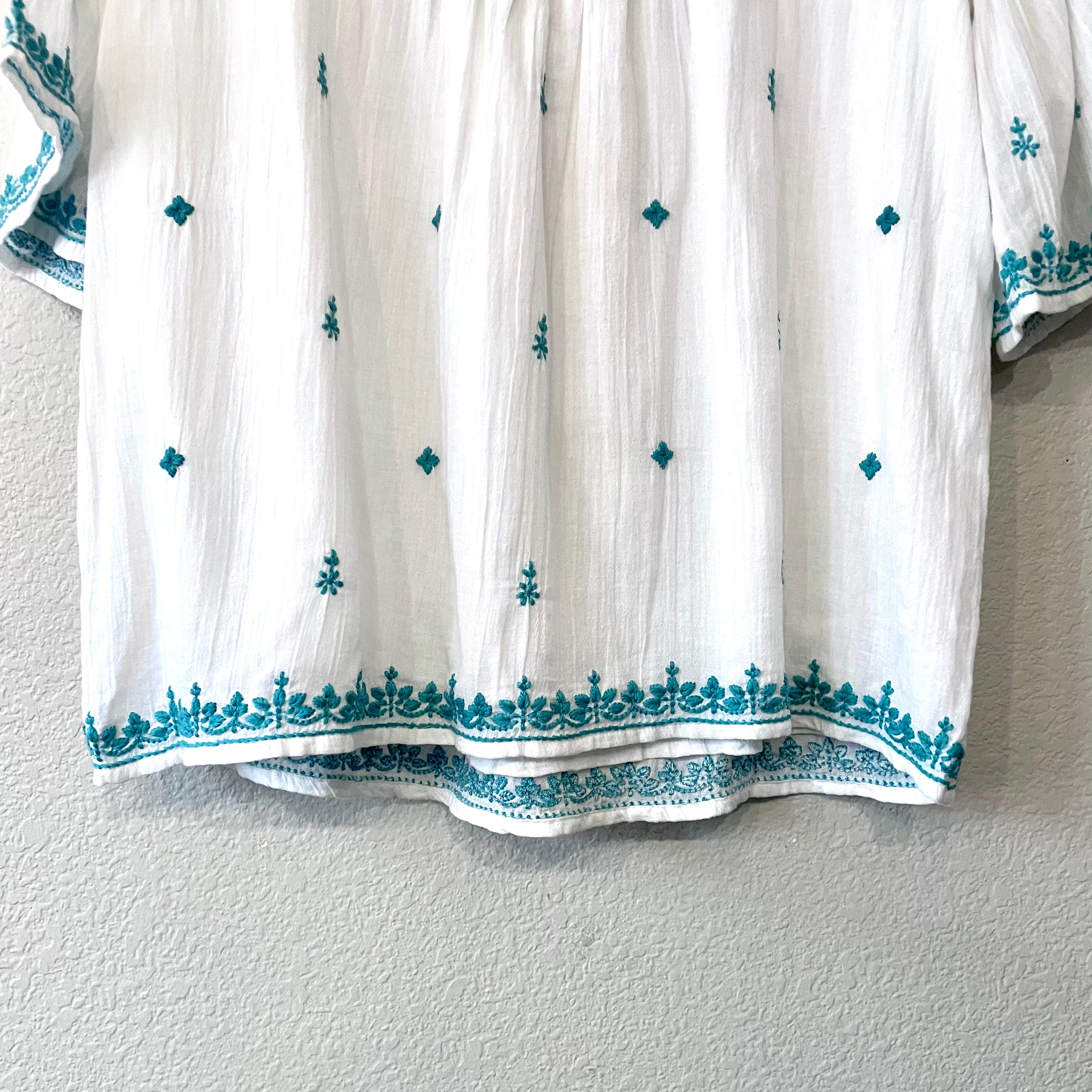 Boho Embroidered Top