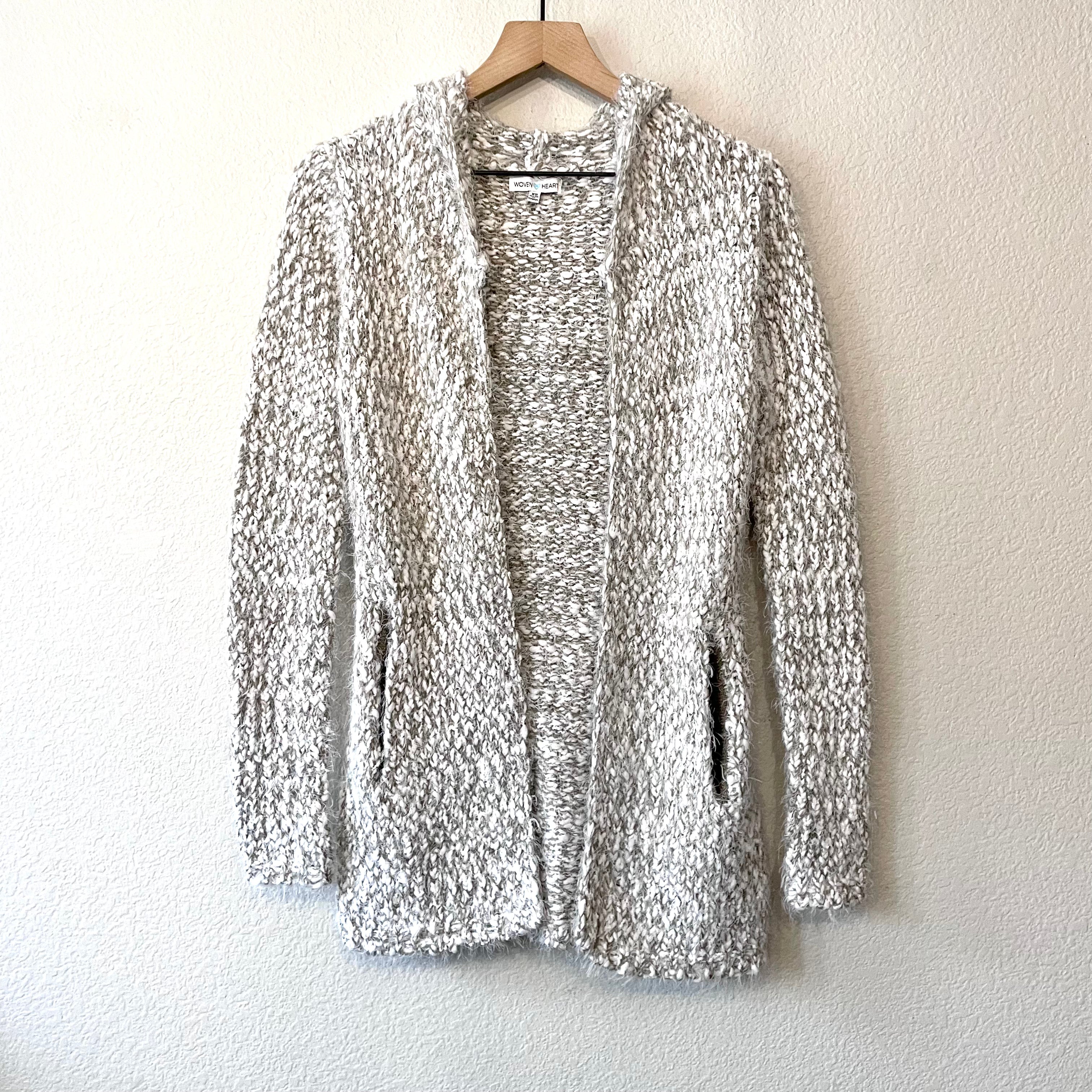 Chenille Hooded Cardigan