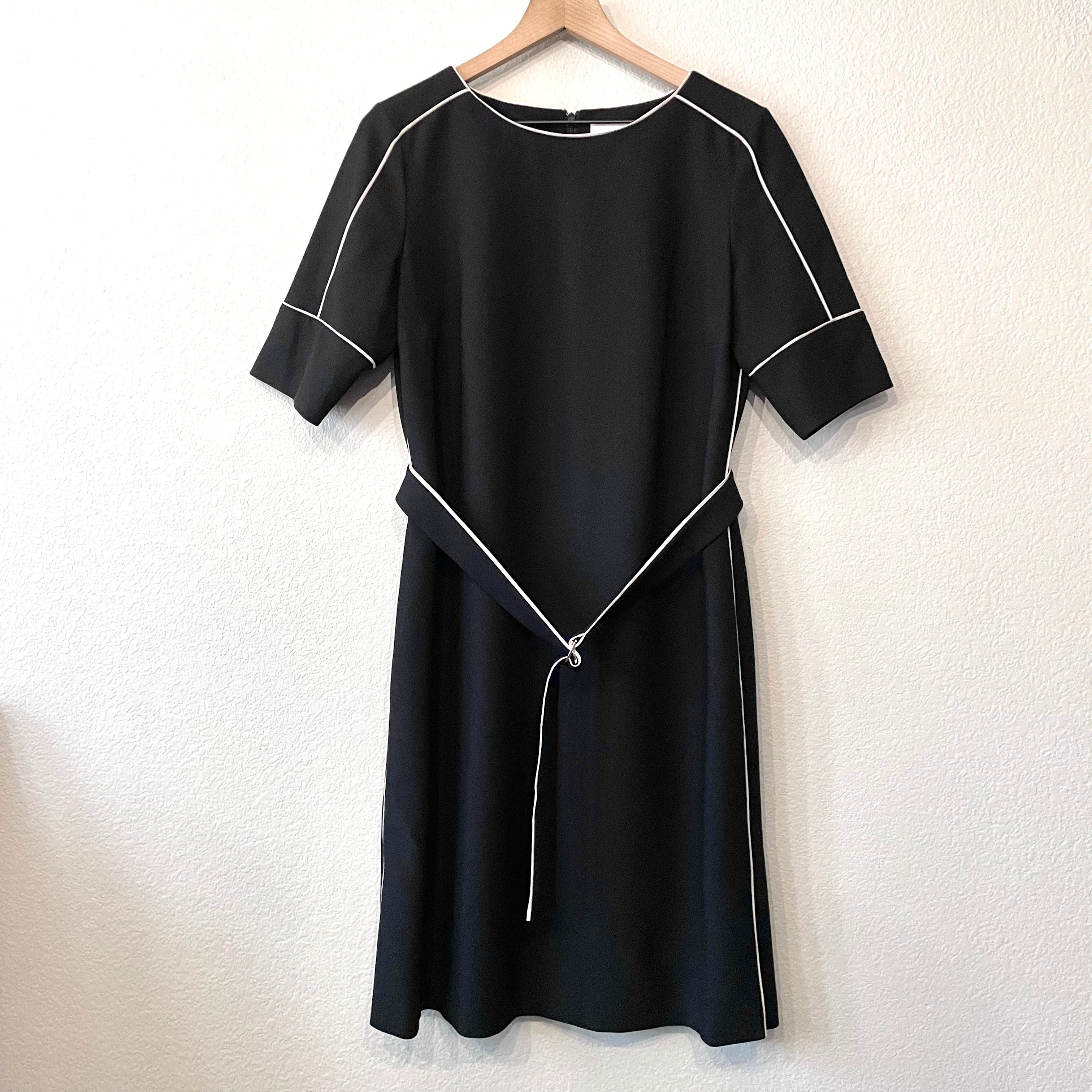 Piped Trim Shift Dress