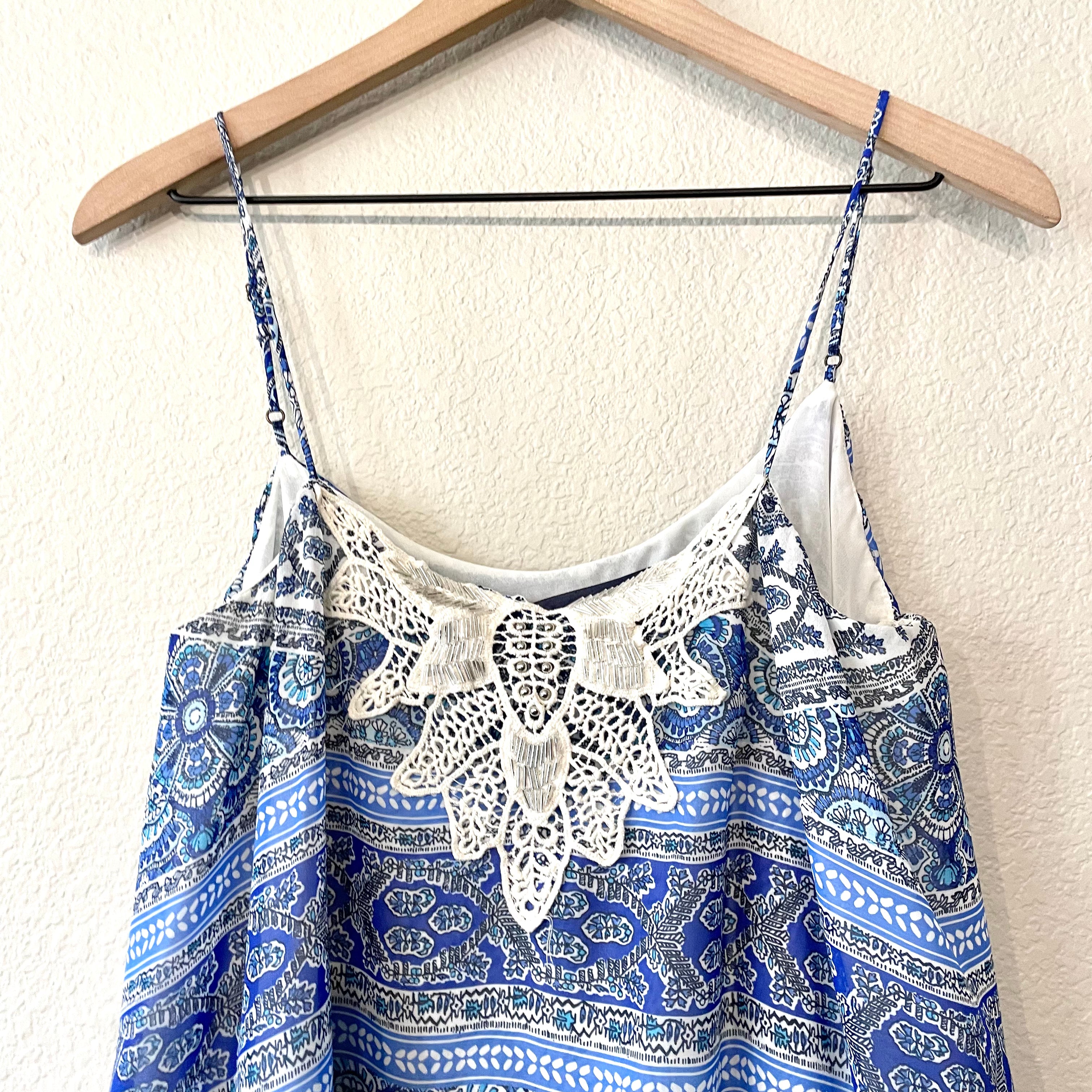 Crochet Bead Appliqué Top