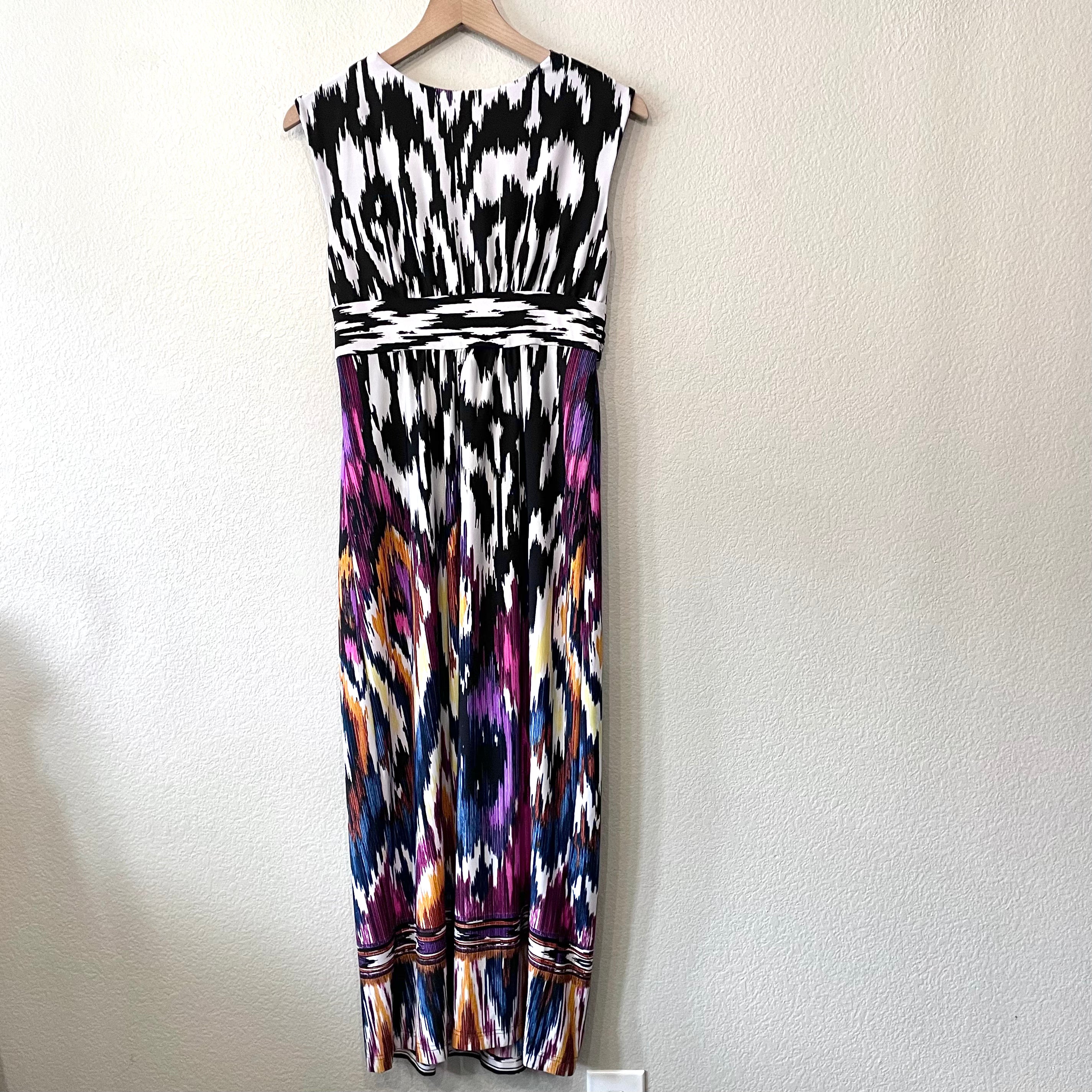 Ikat Stretch Maxi Dress