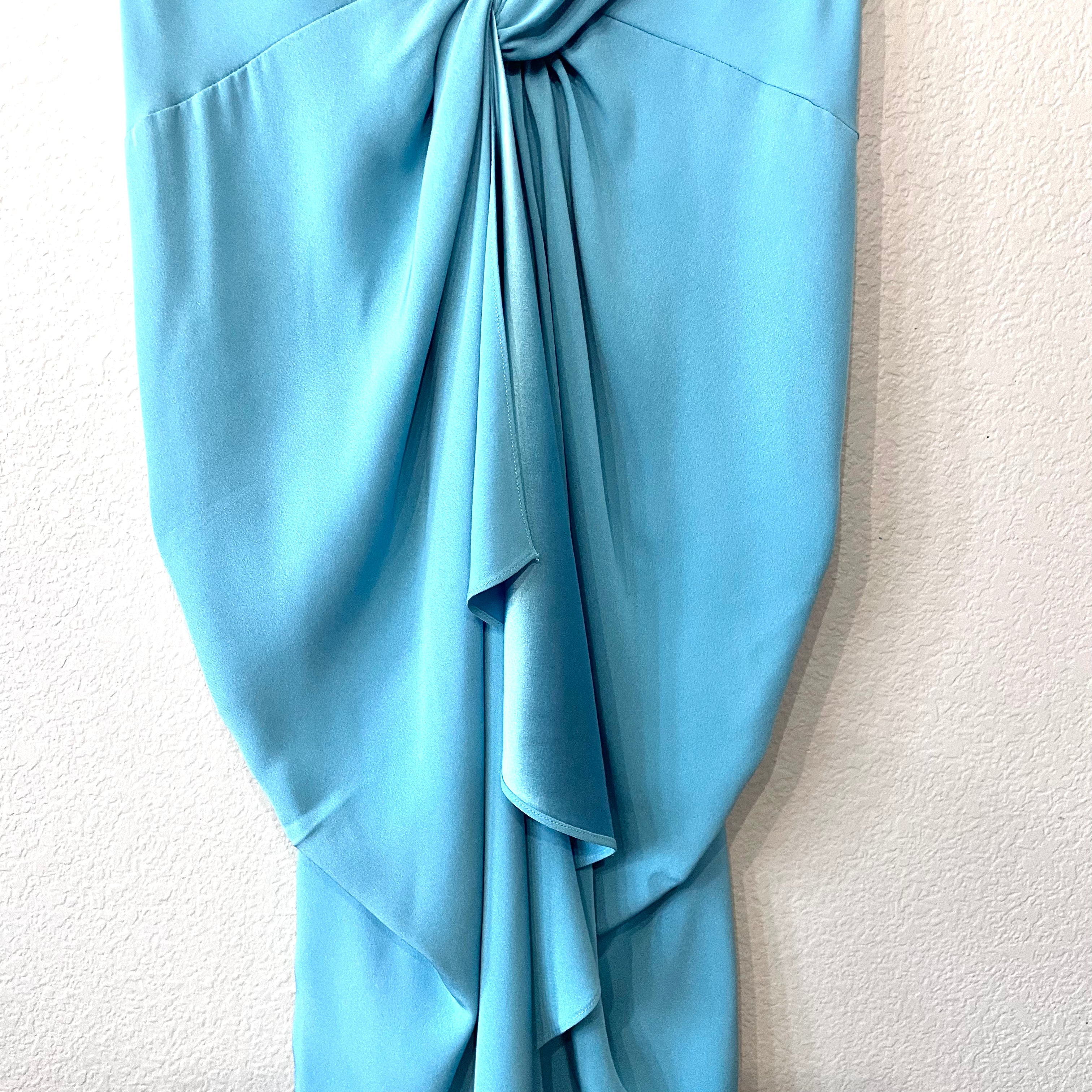 Silk Twist Front Dress