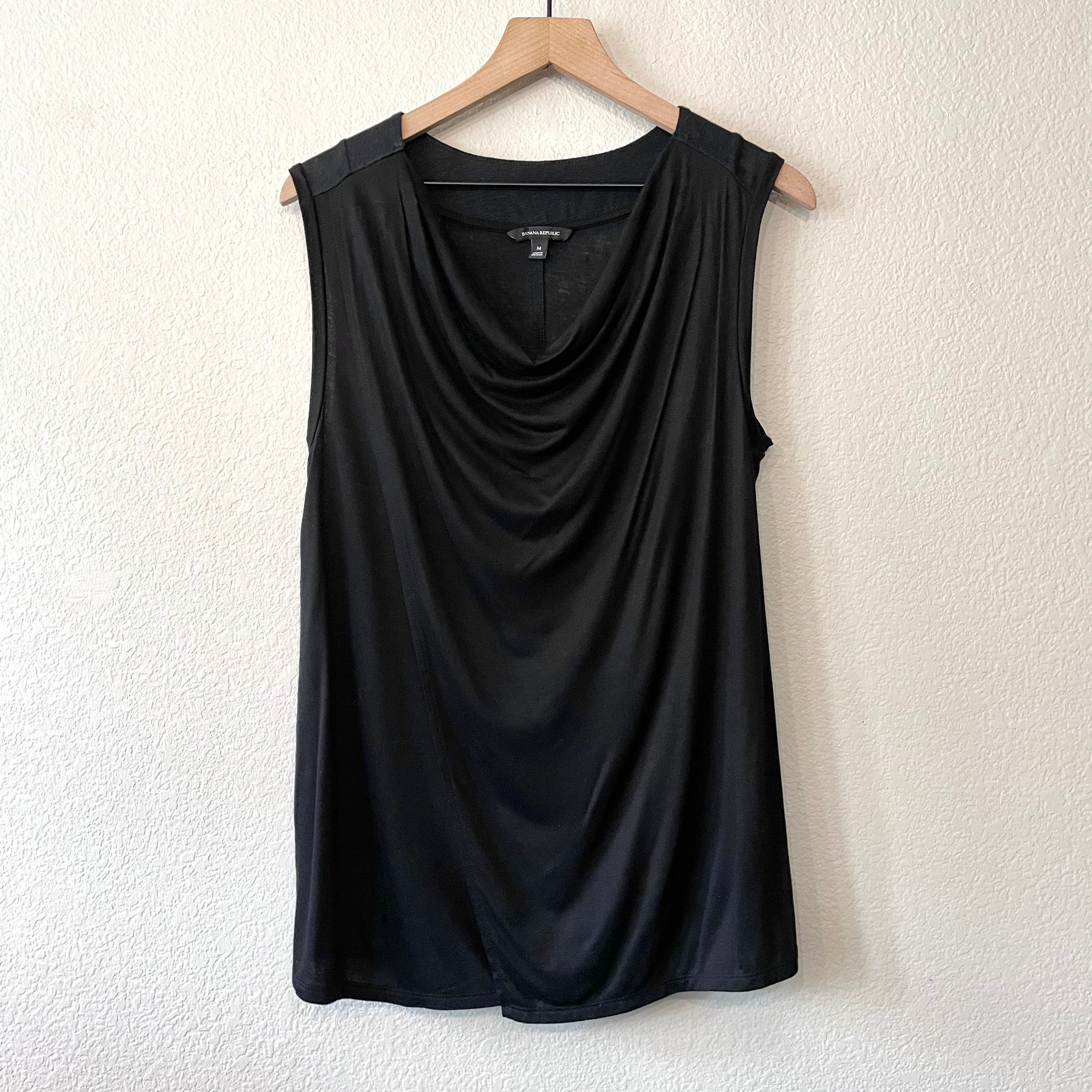 Draped Crossover Front Top