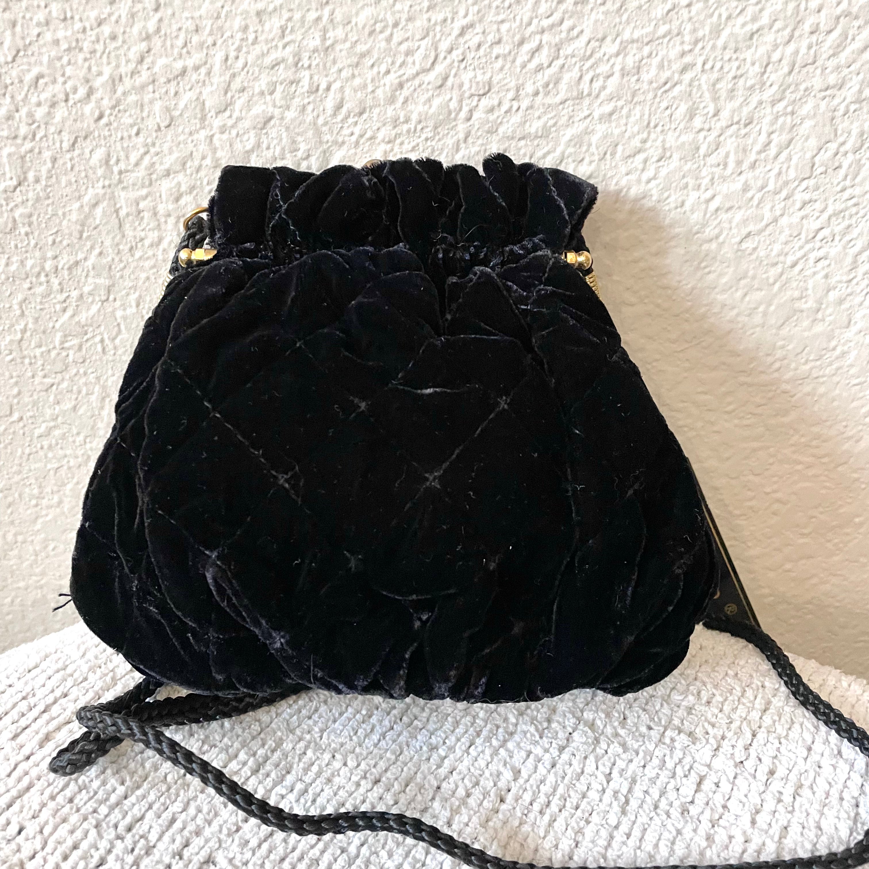 Velvet Studded Formal Bag