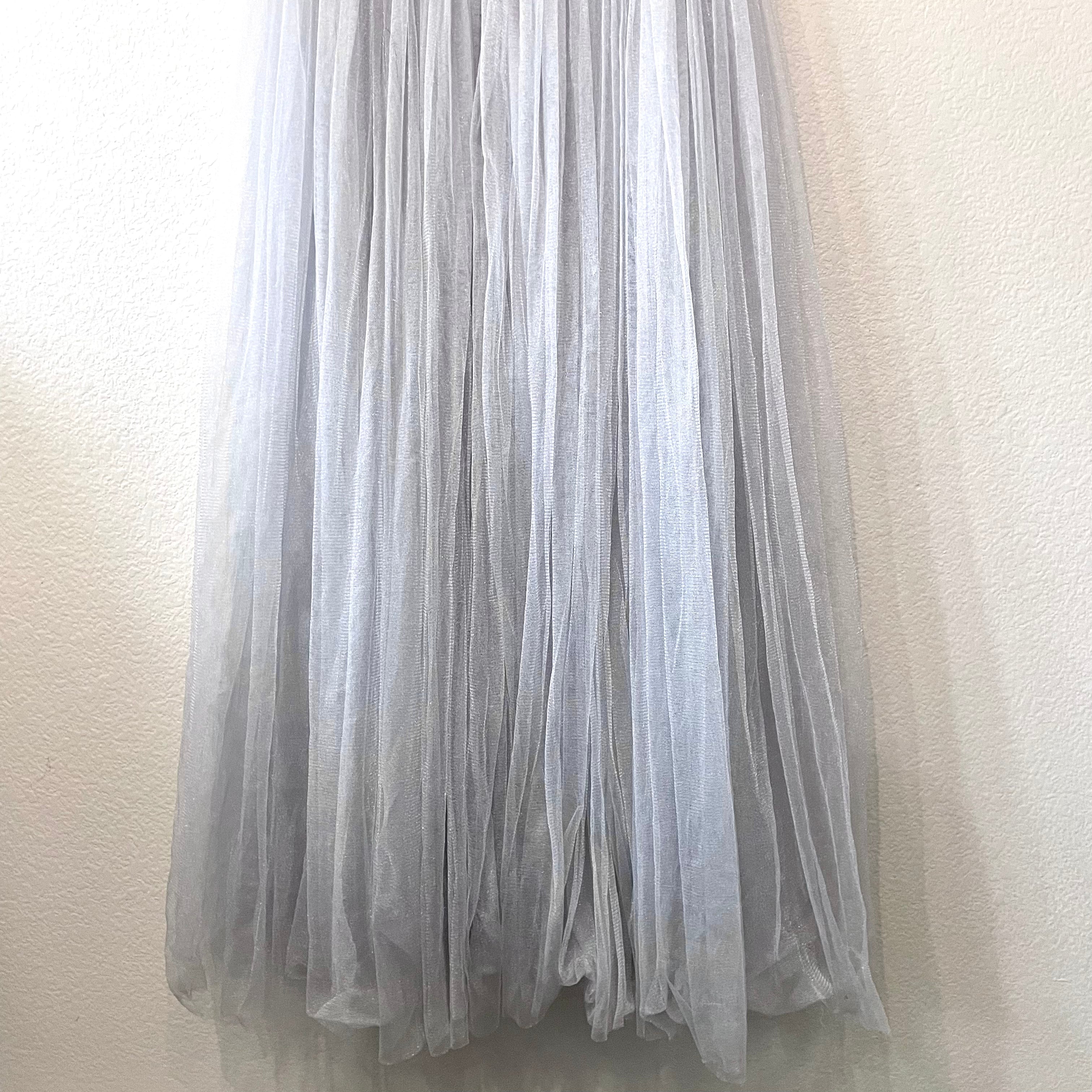 Tulle Beaded Maxi Dress