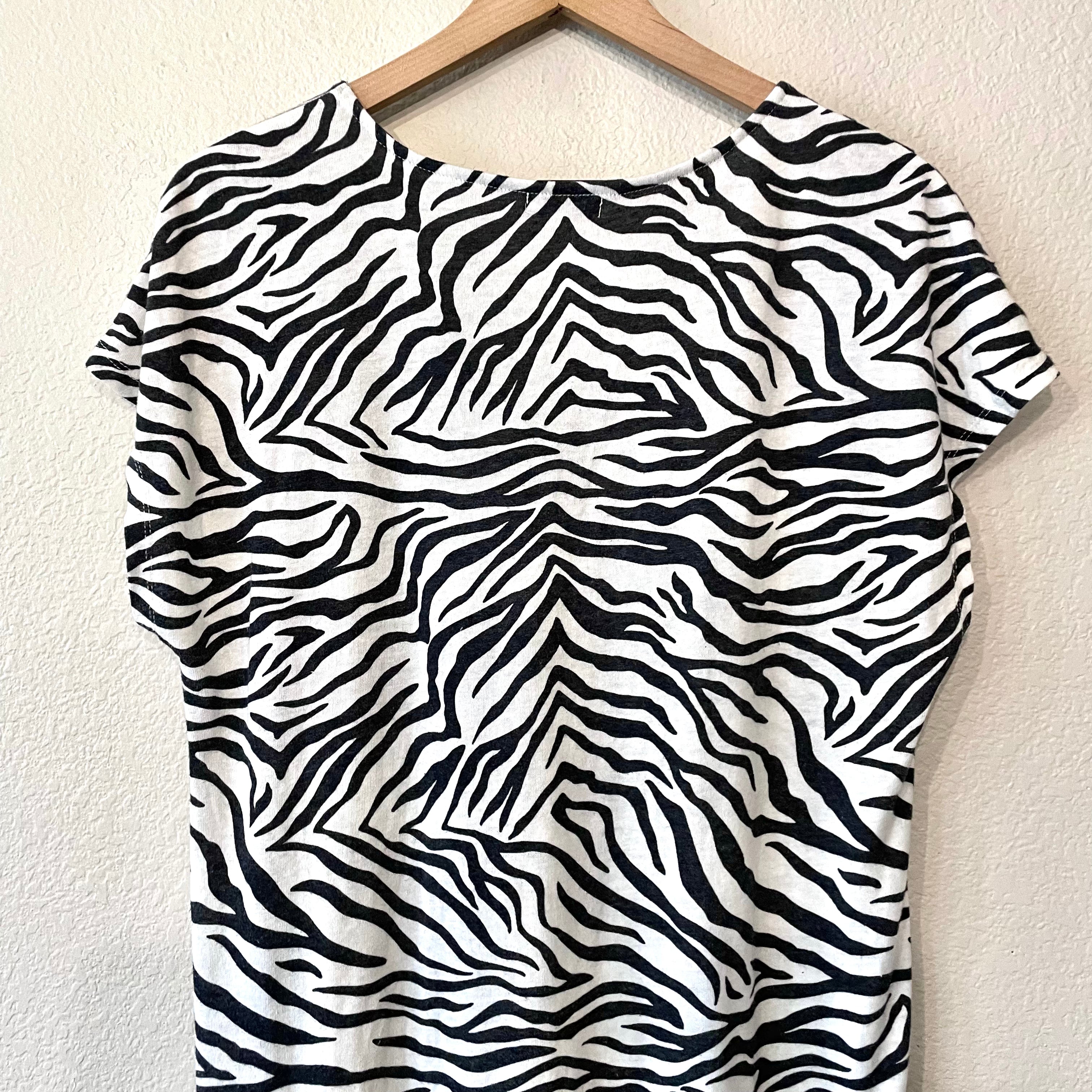 Zebra Shirt Dress