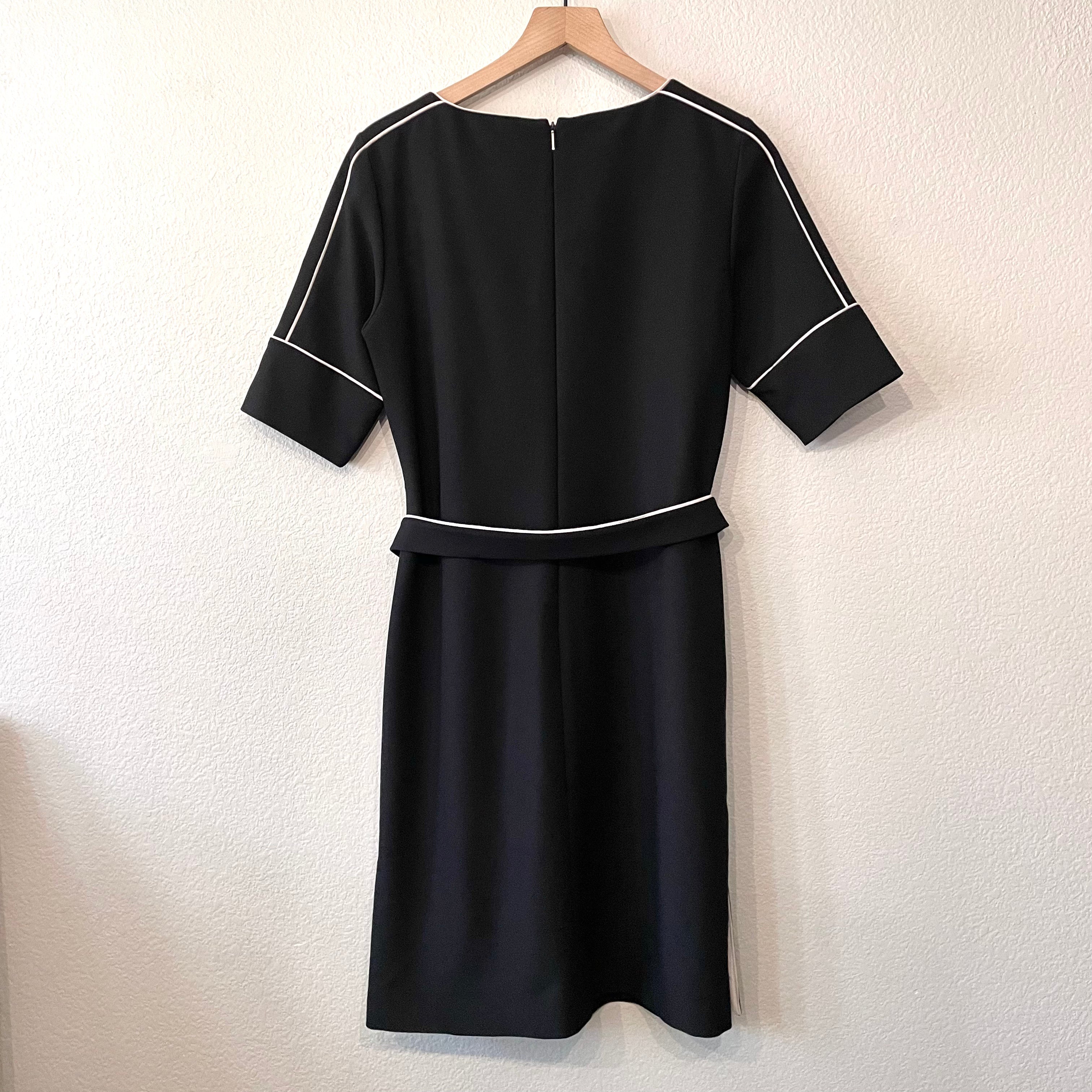 Piped Trim Shift Dress