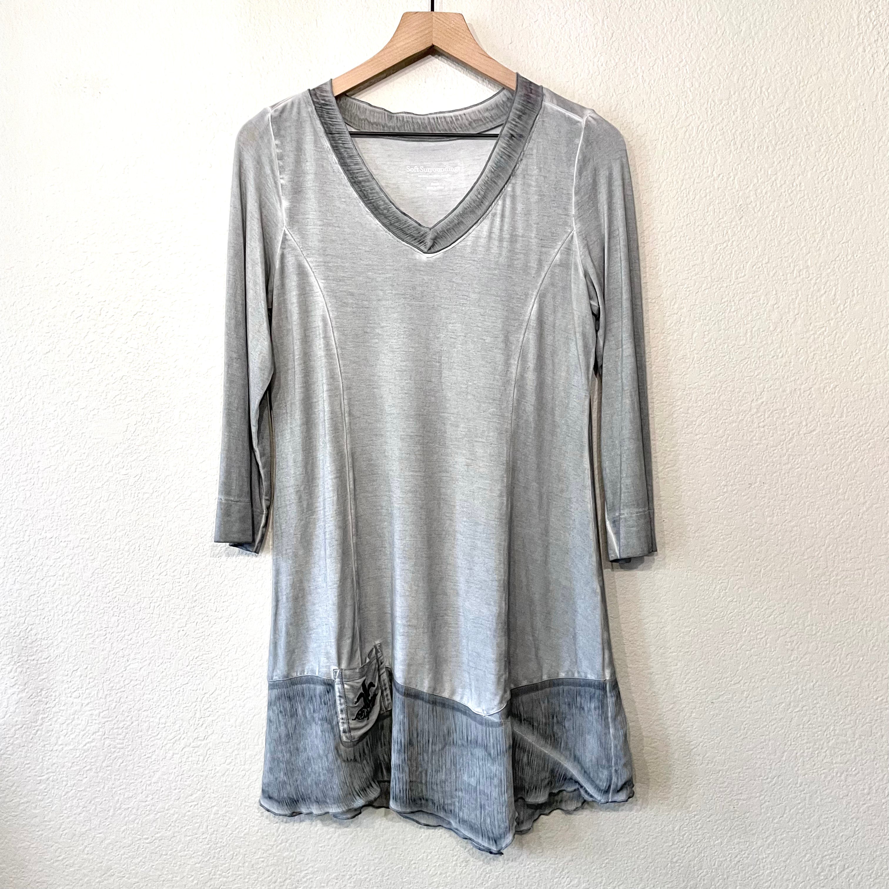 Fleur De Li Asymmetric Tunic