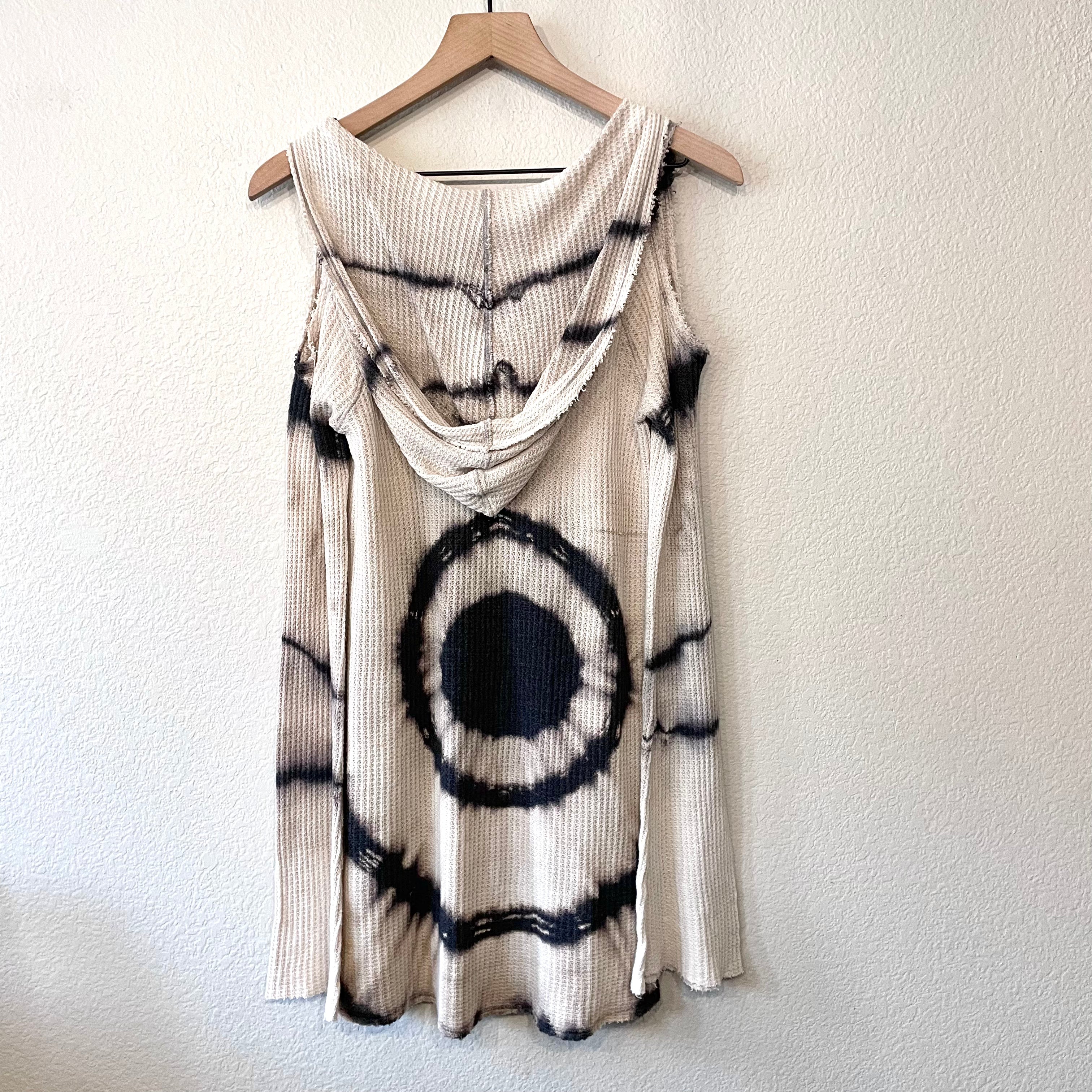 Tie Dye Cold Shoulder Tunic