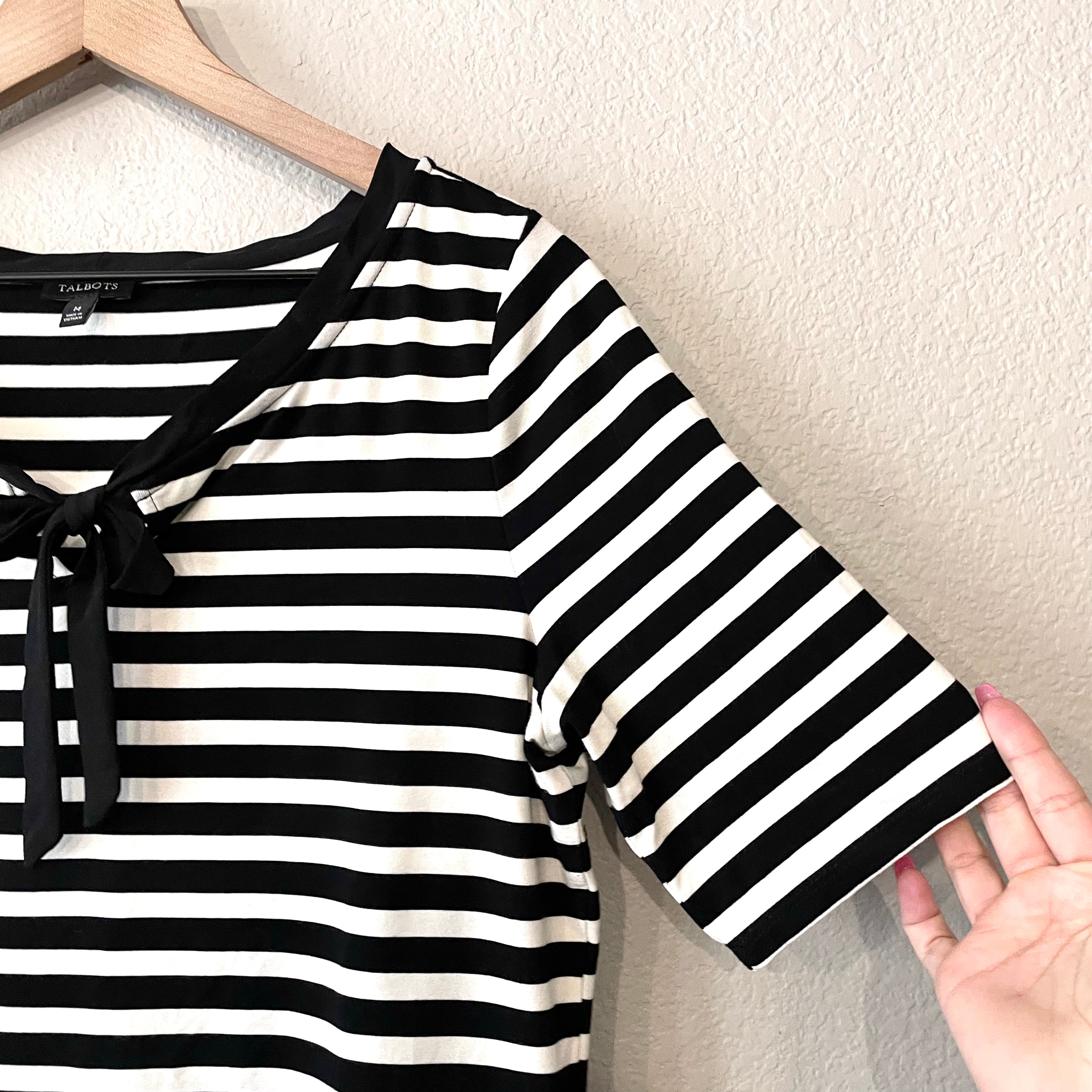 Striped Bow Tee