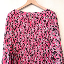 Floral Accordion Pleated Blouse-9