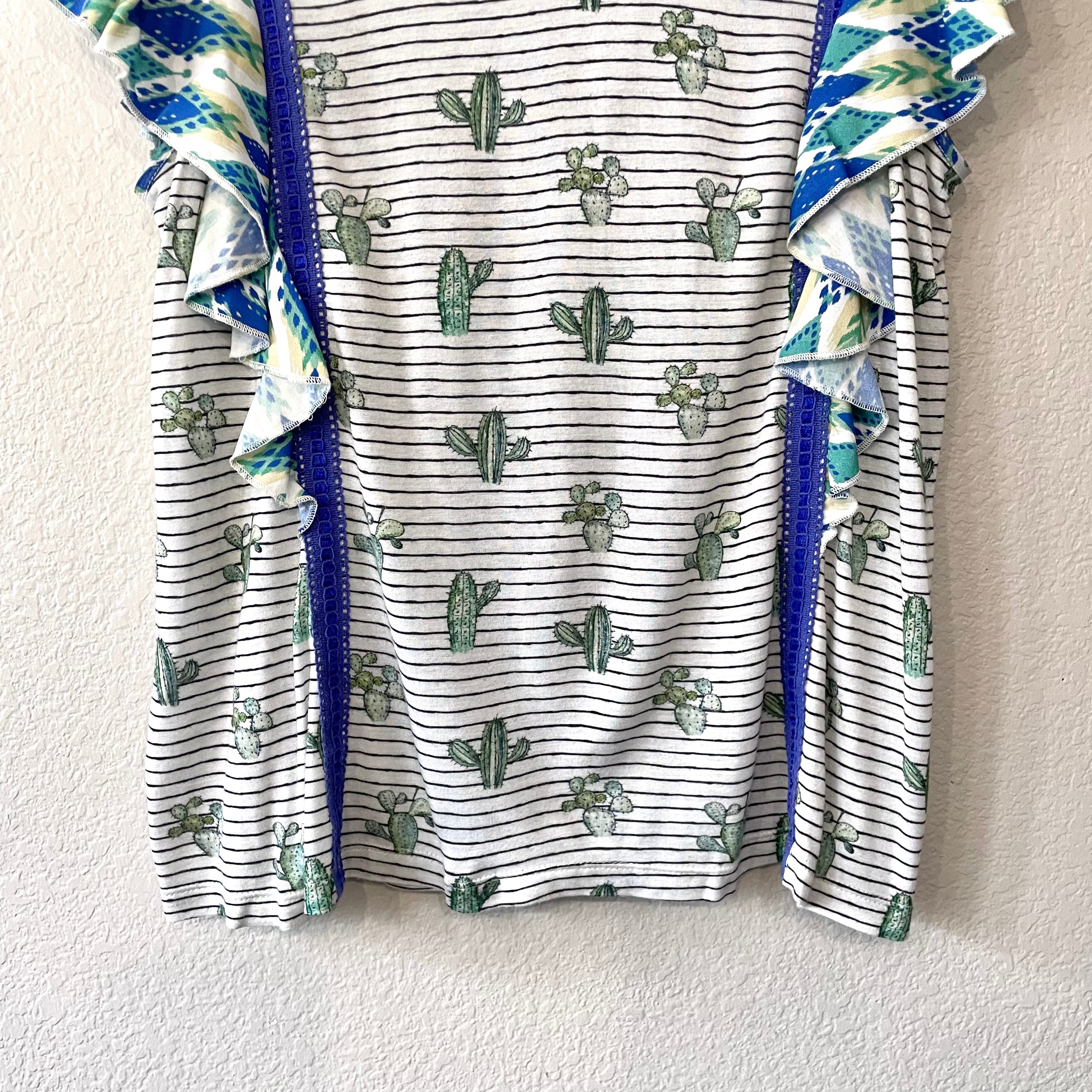 Cactus Ruffle Top