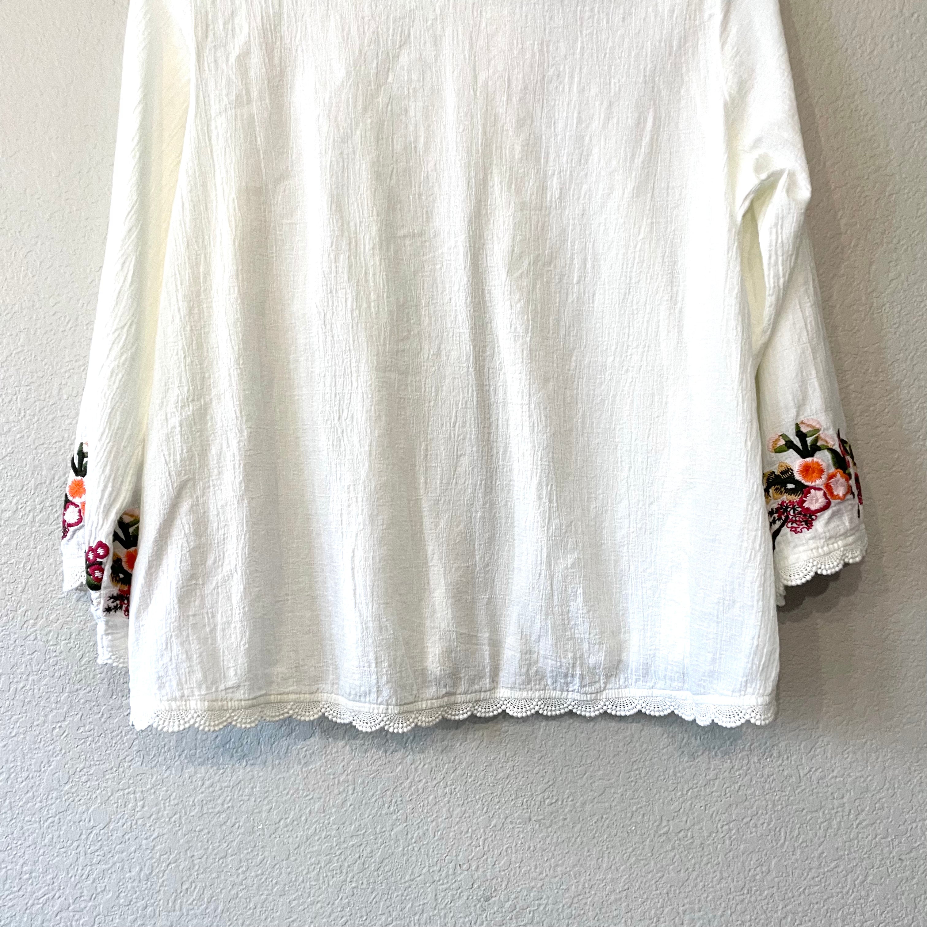 Floral Flare Sleeve Top