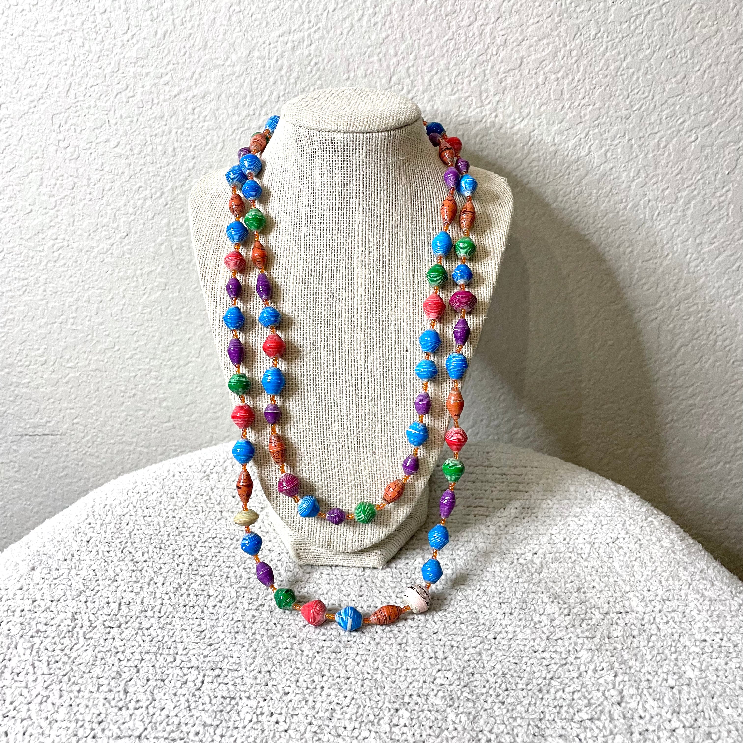 Paper Bead Necklace