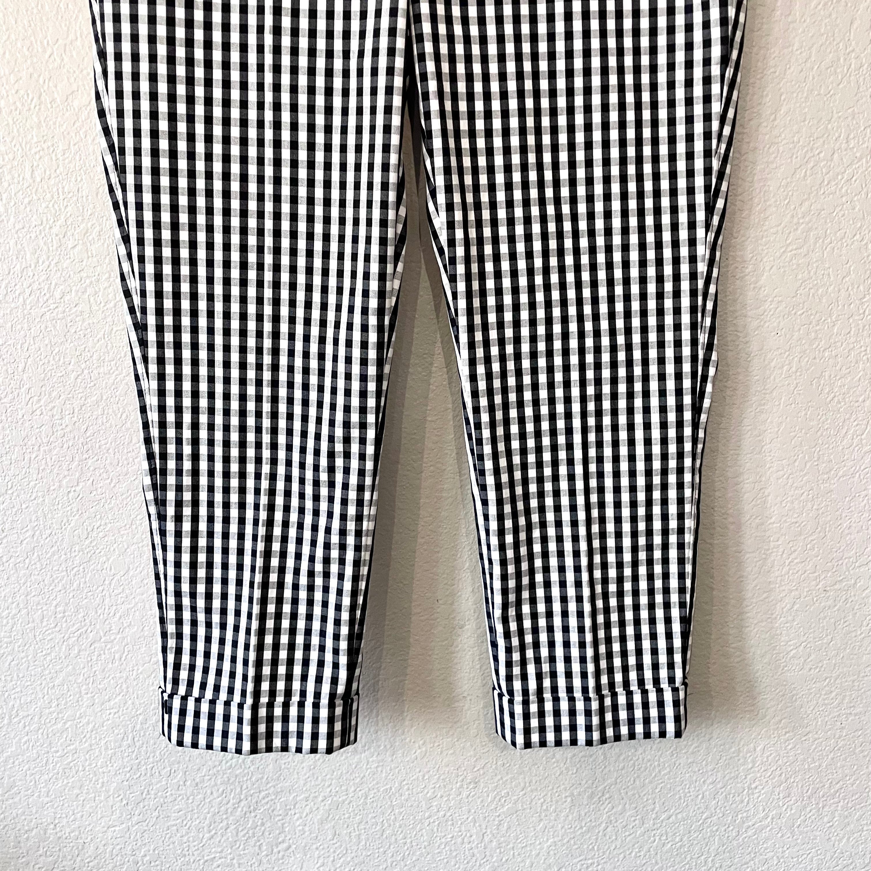 Gingham Plaid Crop Pants