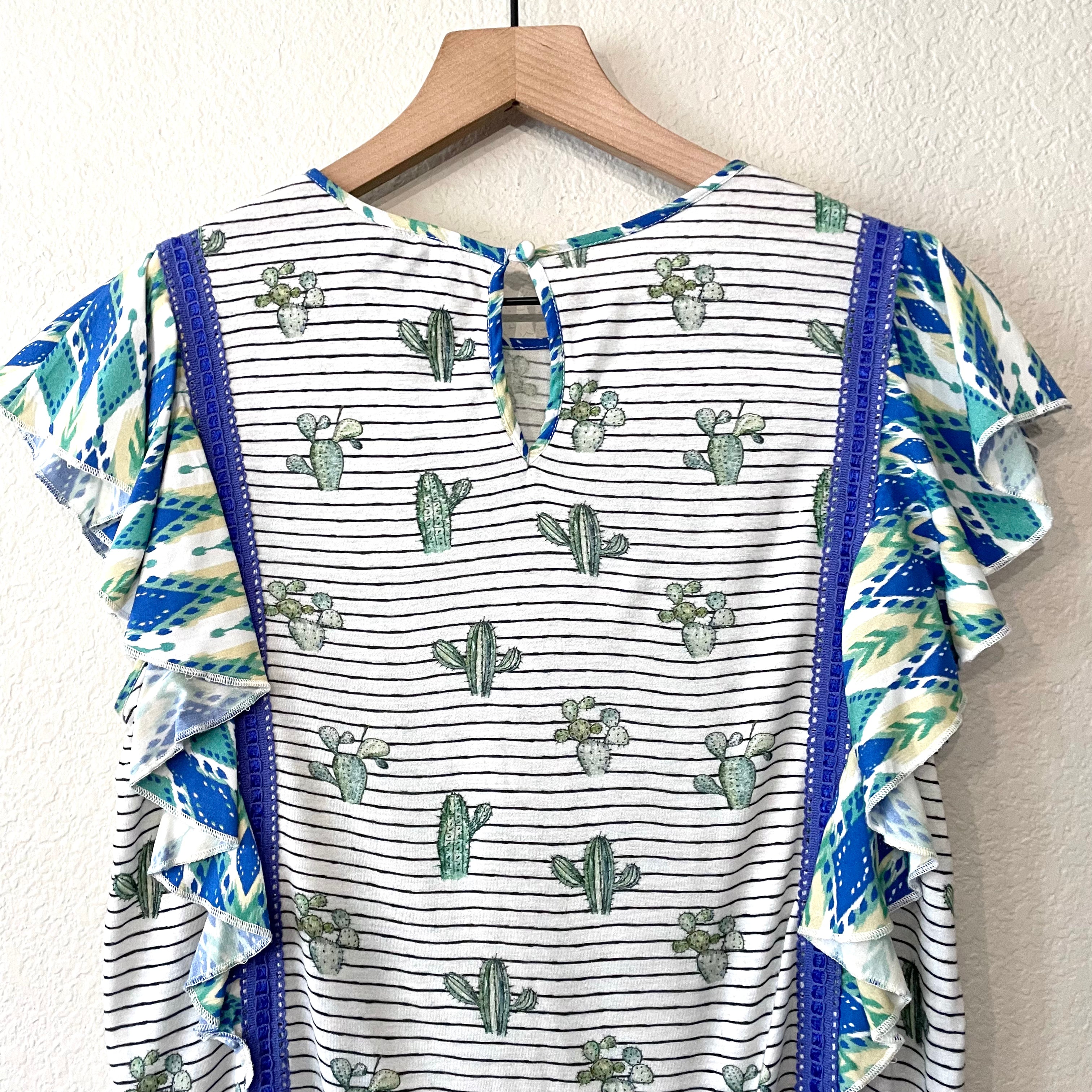 Cactus Ruffle Top