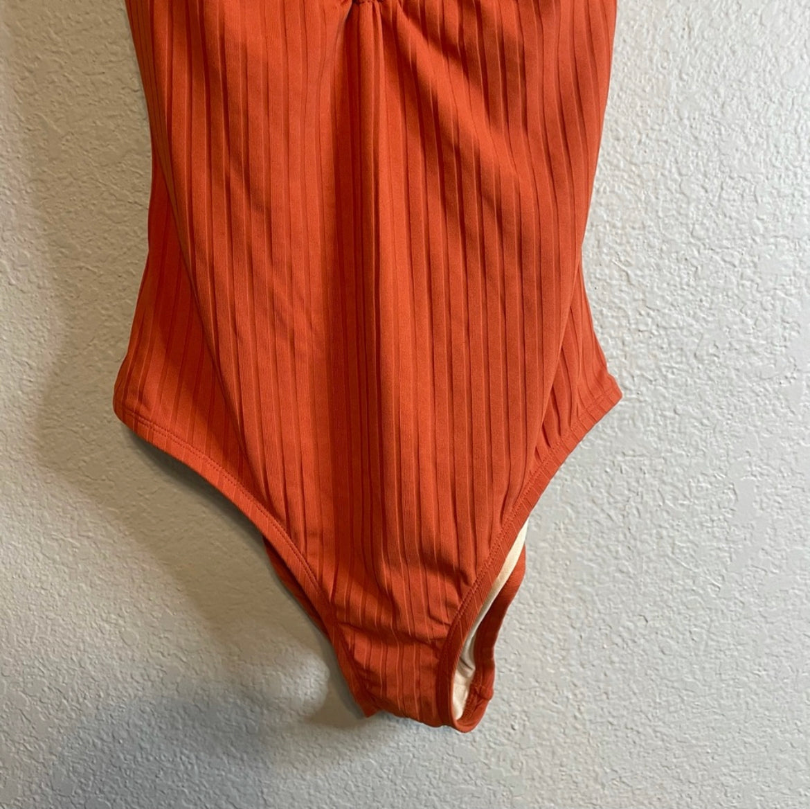 Ribbed One Piece Swim Suit