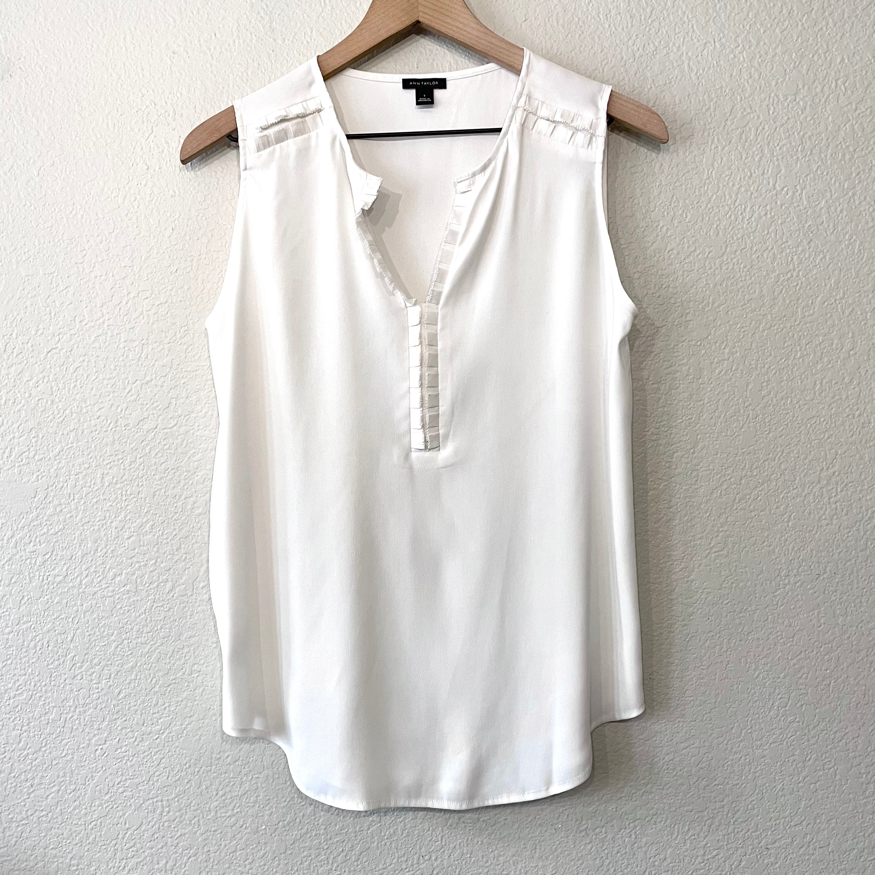 Pleated V-Neck Top