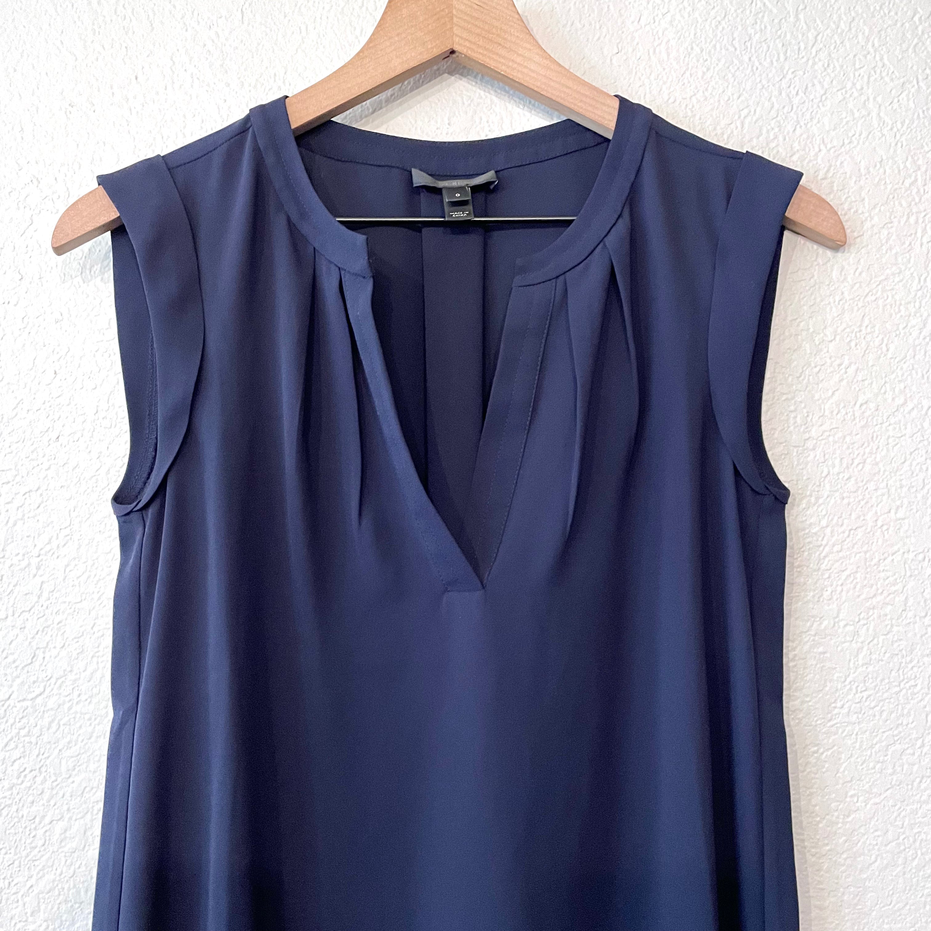 Sleeveless V-Neck Blouse