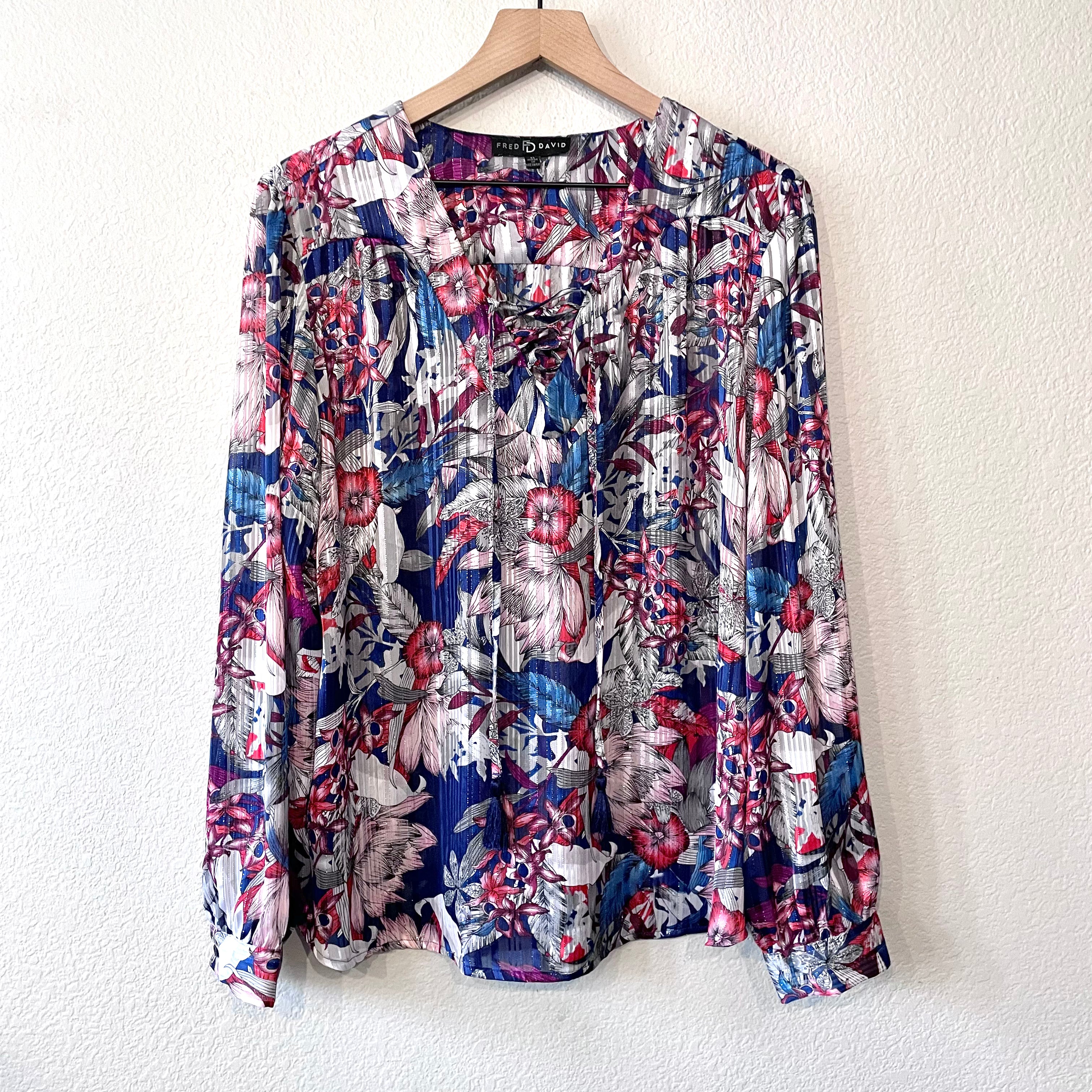 Floral Tassel Top