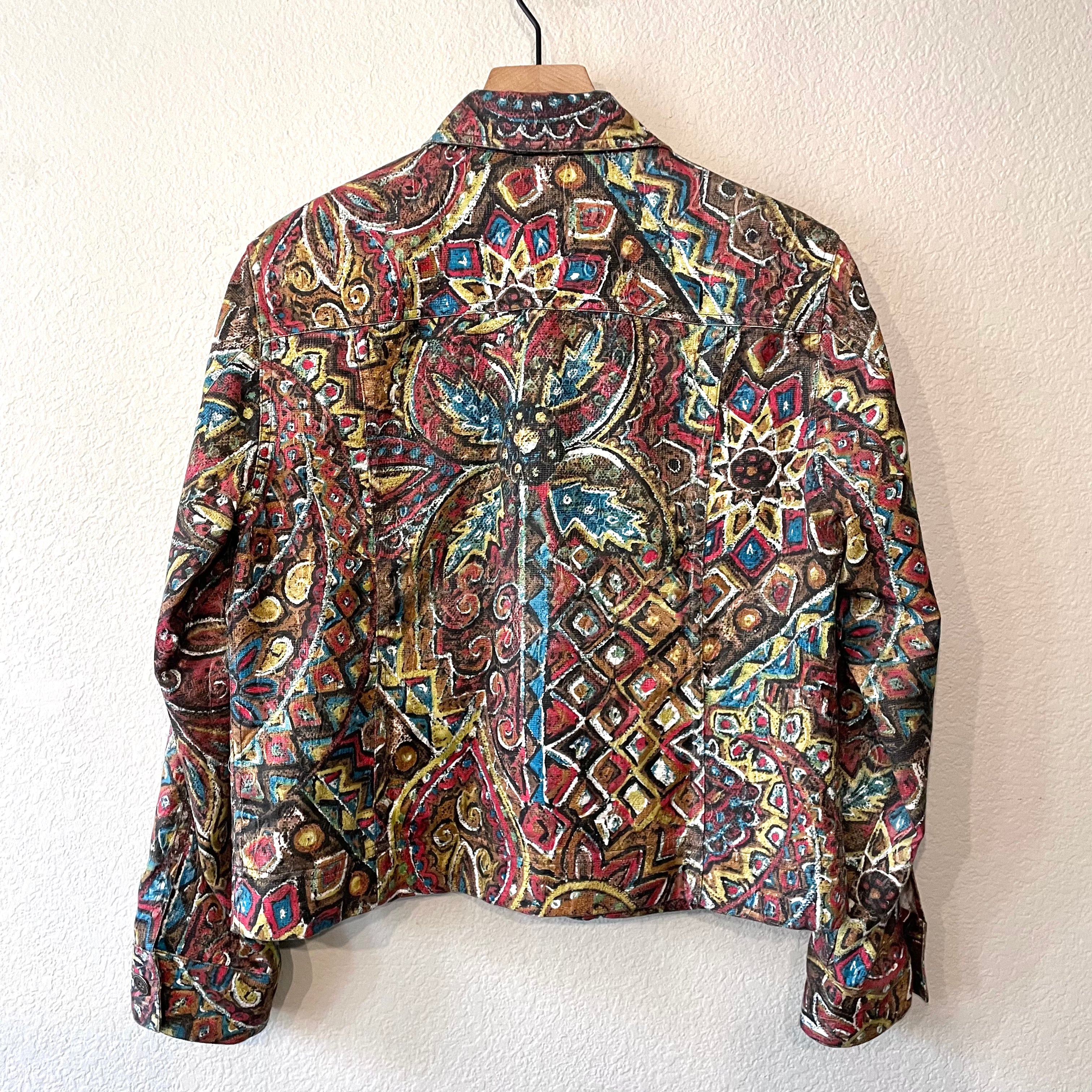 Abstract Button Jacket