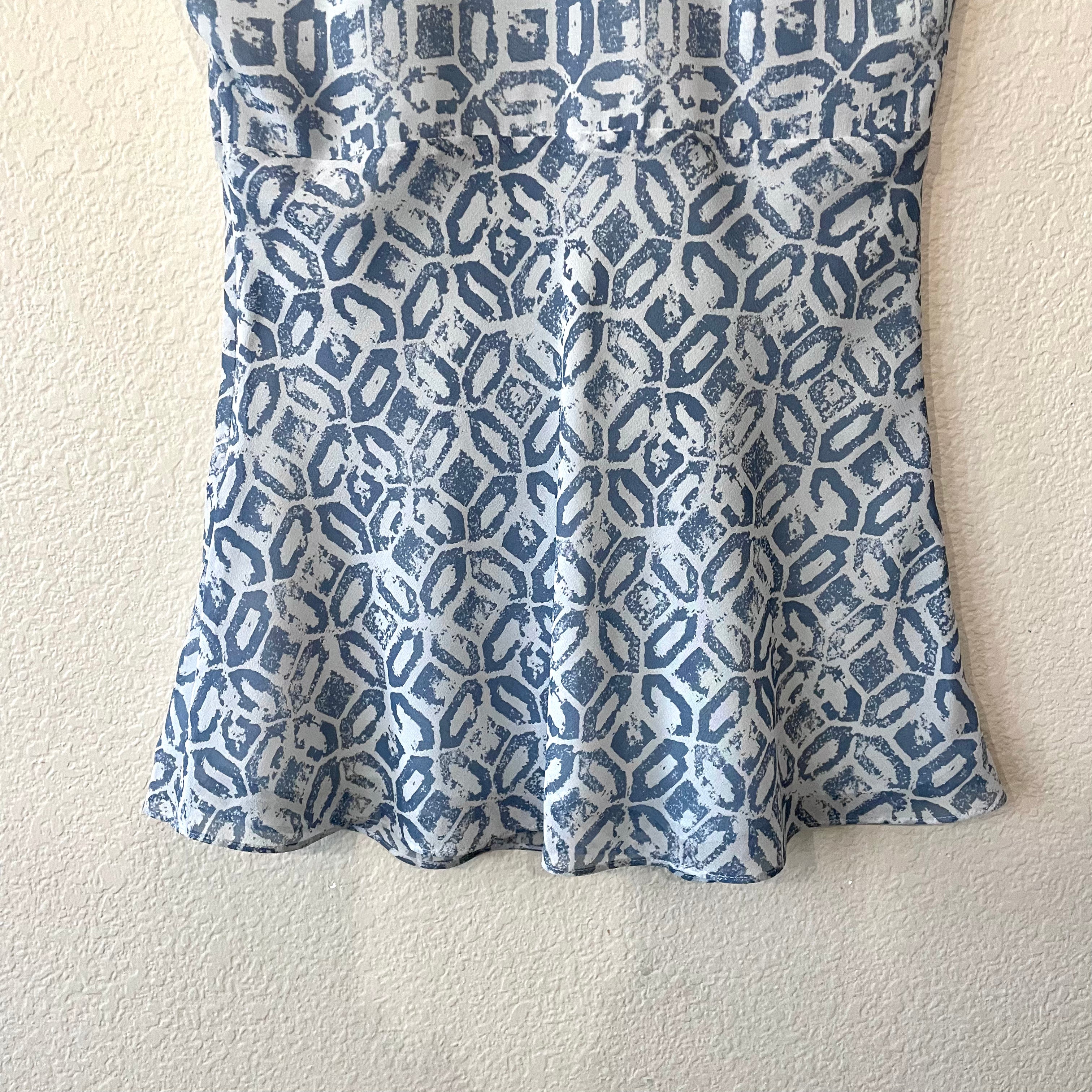 Silk Geometric Blouse