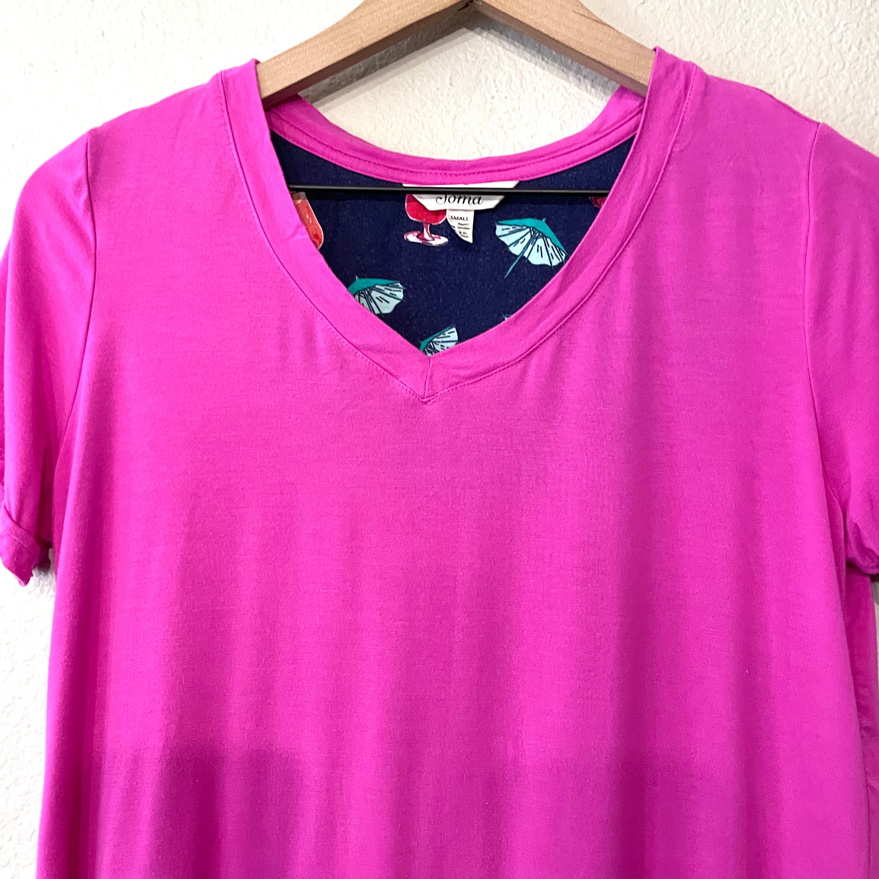 Short Sleeve Casual V-Neck Tee