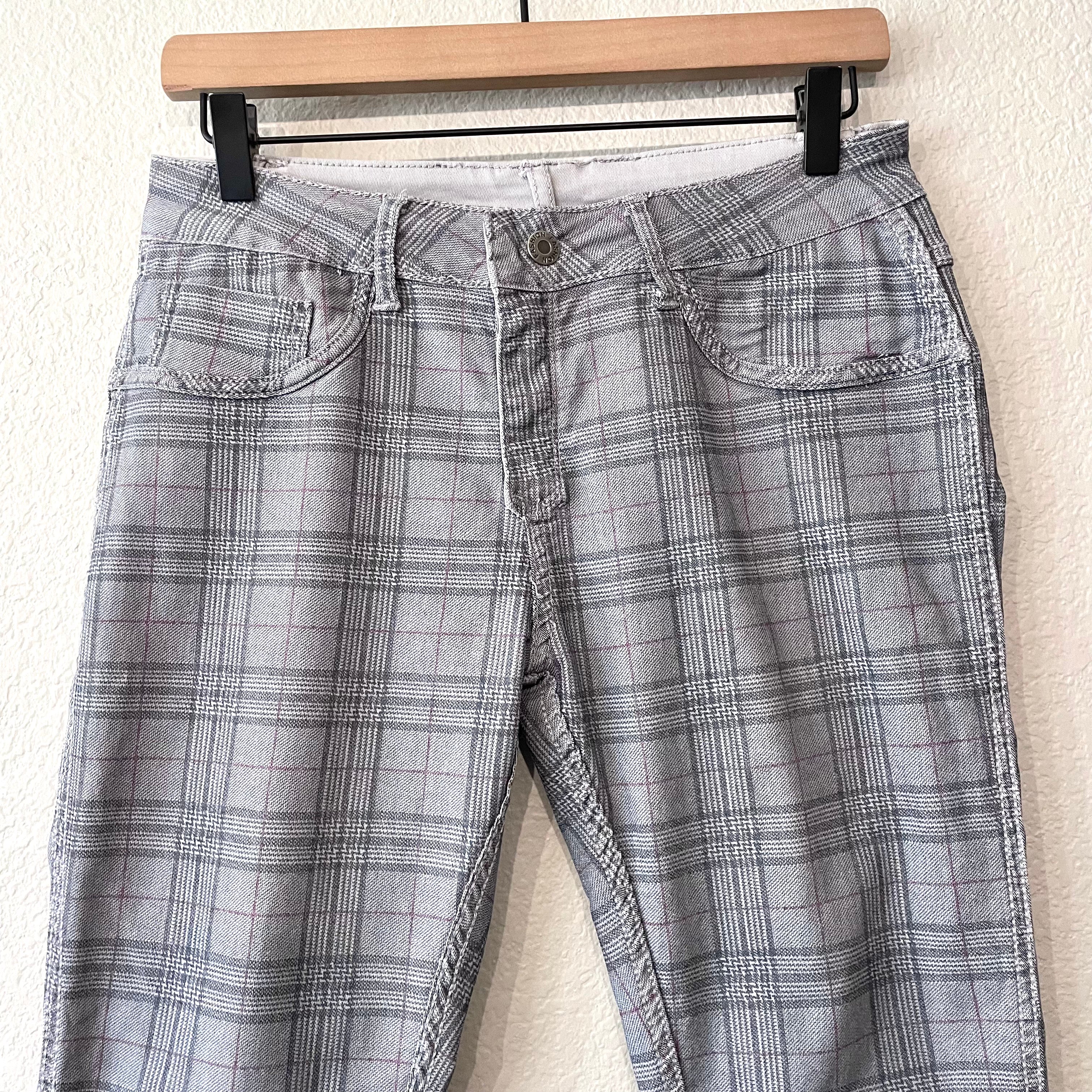 Reversible Plaid Jeans