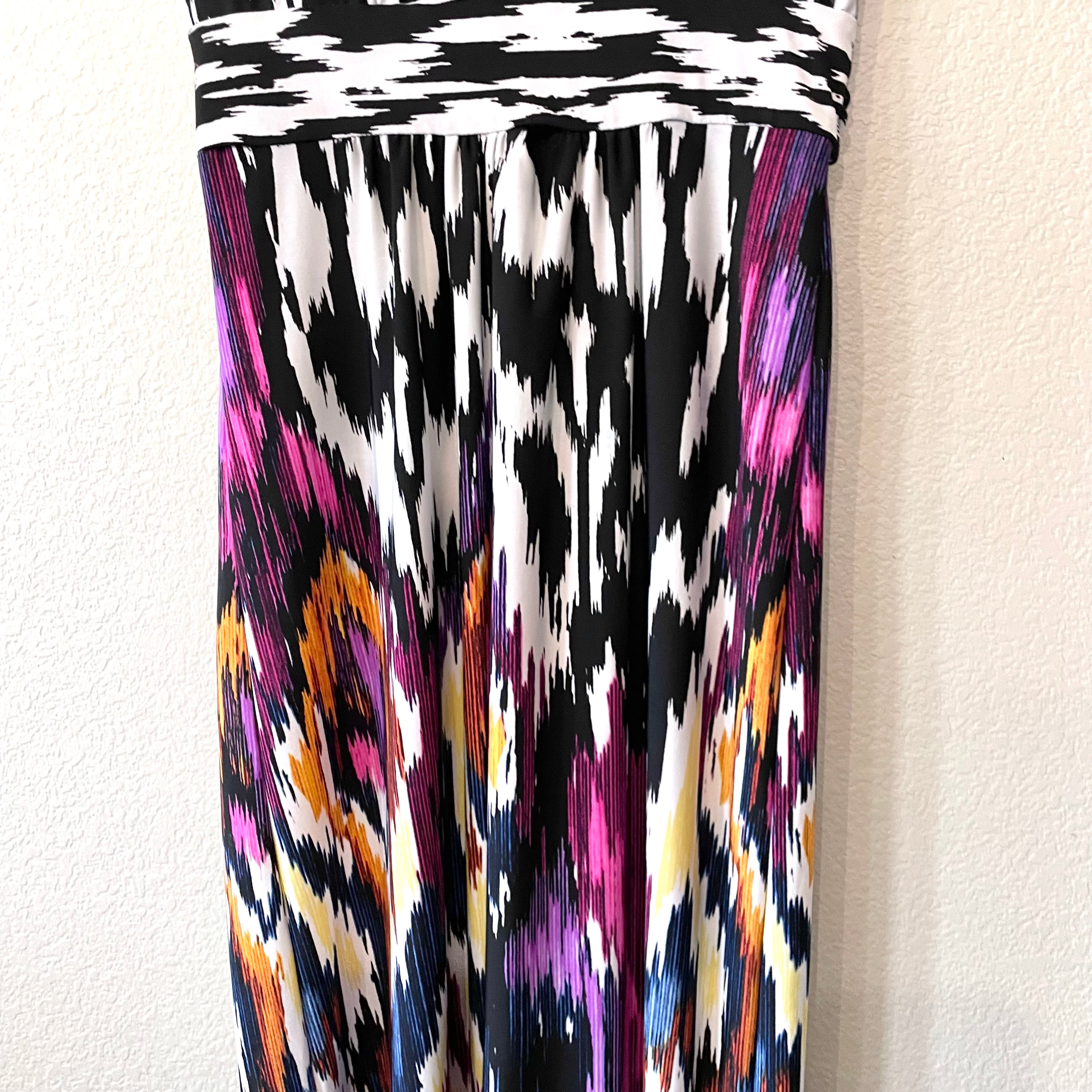 Ikat Stretch Maxi Dress