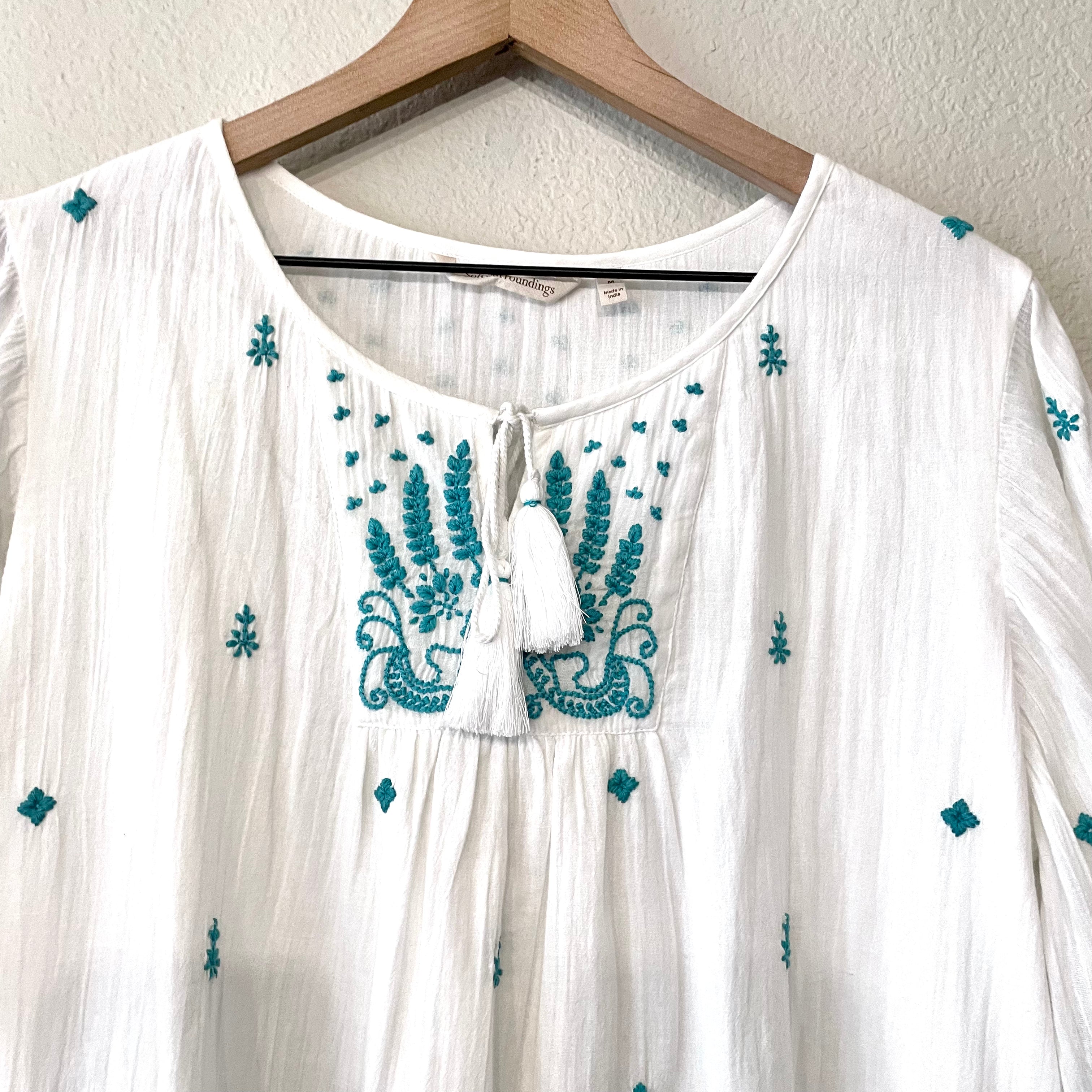 Boho Embroidered Top