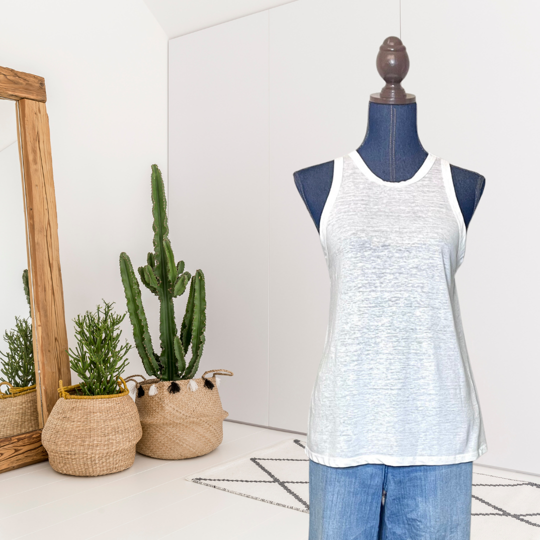 Linen Blend Tank Top