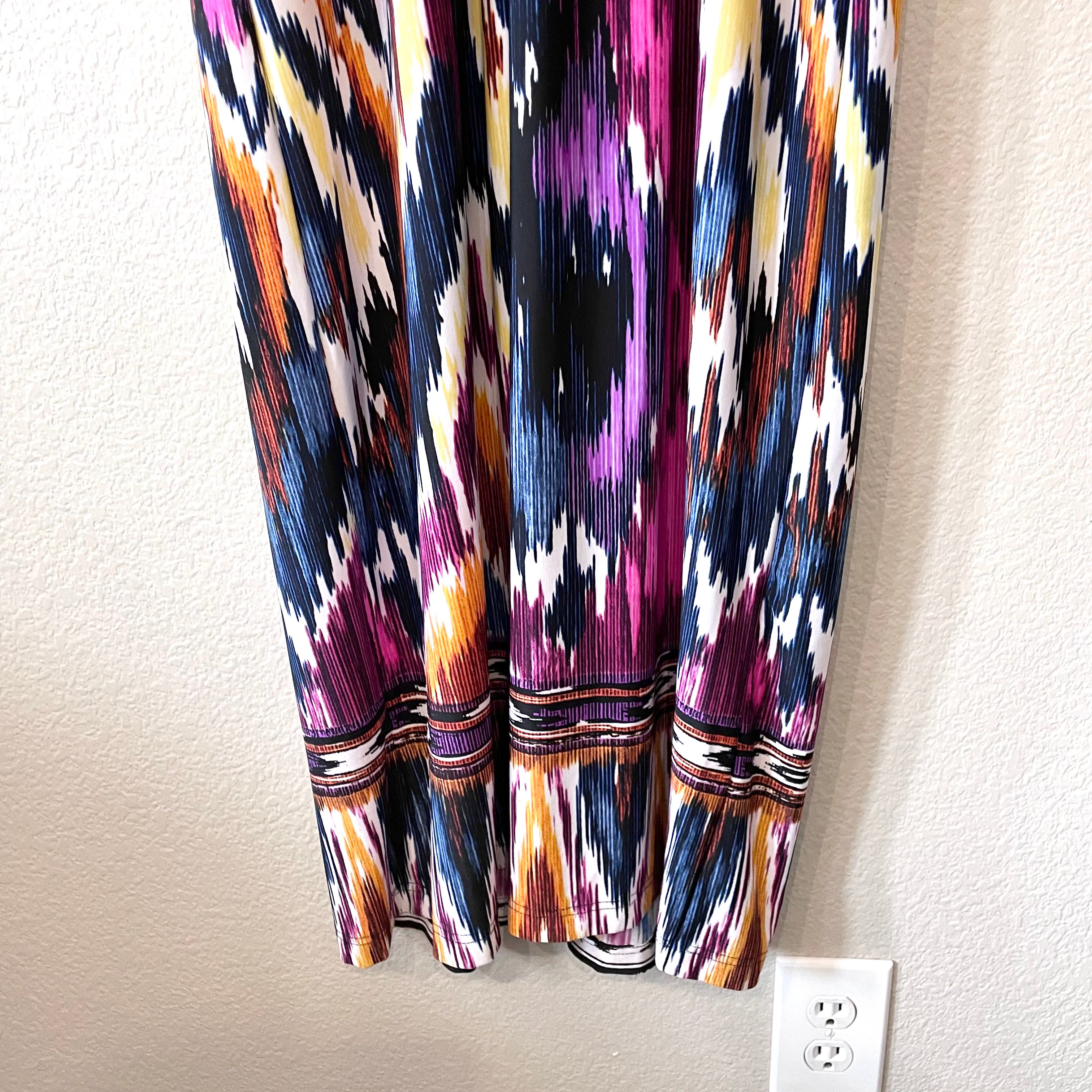 Ikat Stretch Maxi Dress