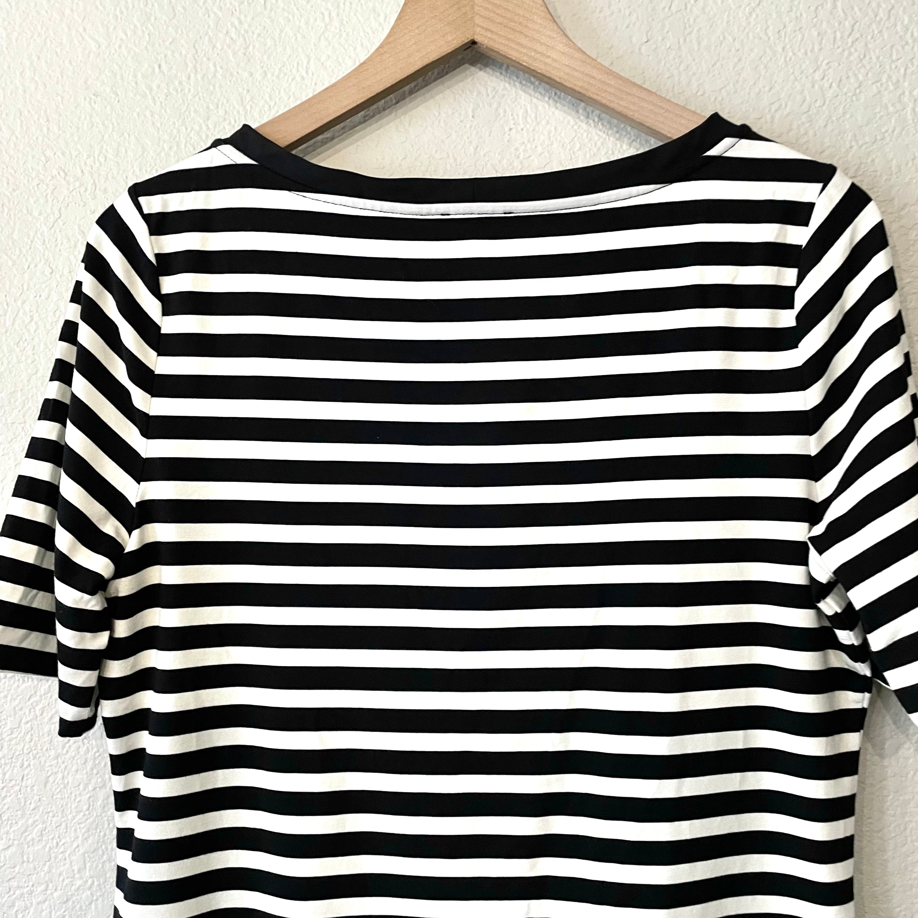 Striped Bow Tee