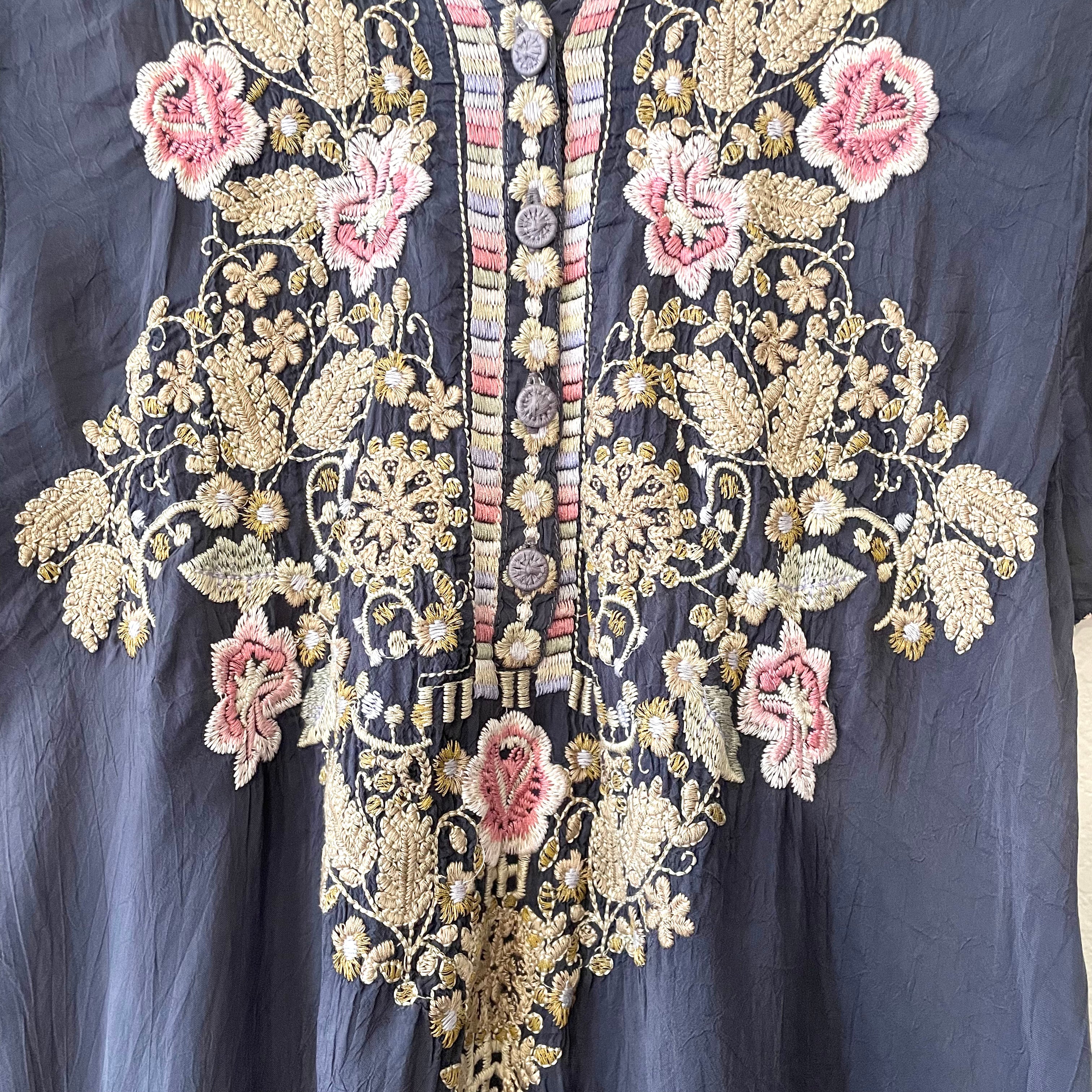 Floral Embroidered Tunic