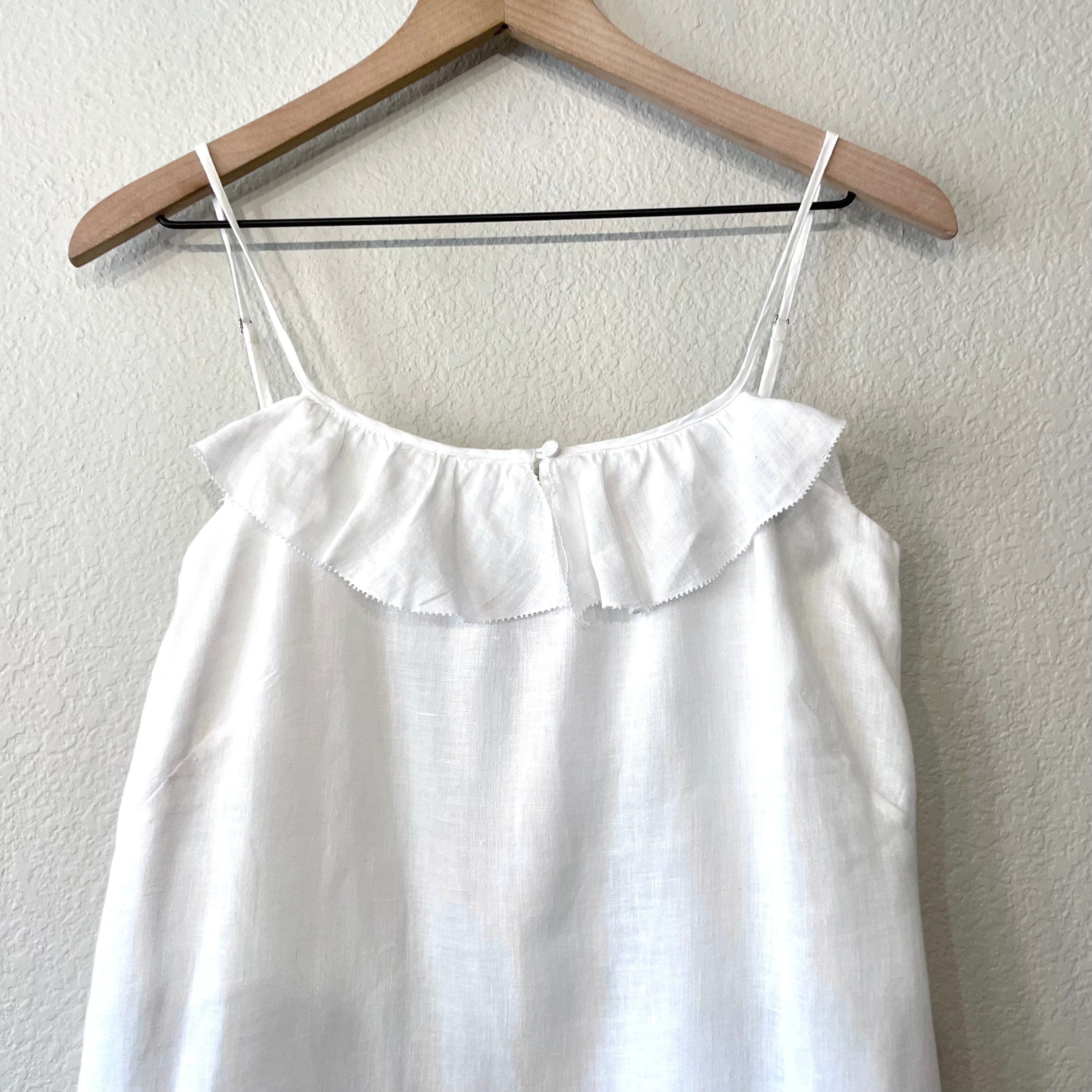 Spaghetti Strap Linen Dress