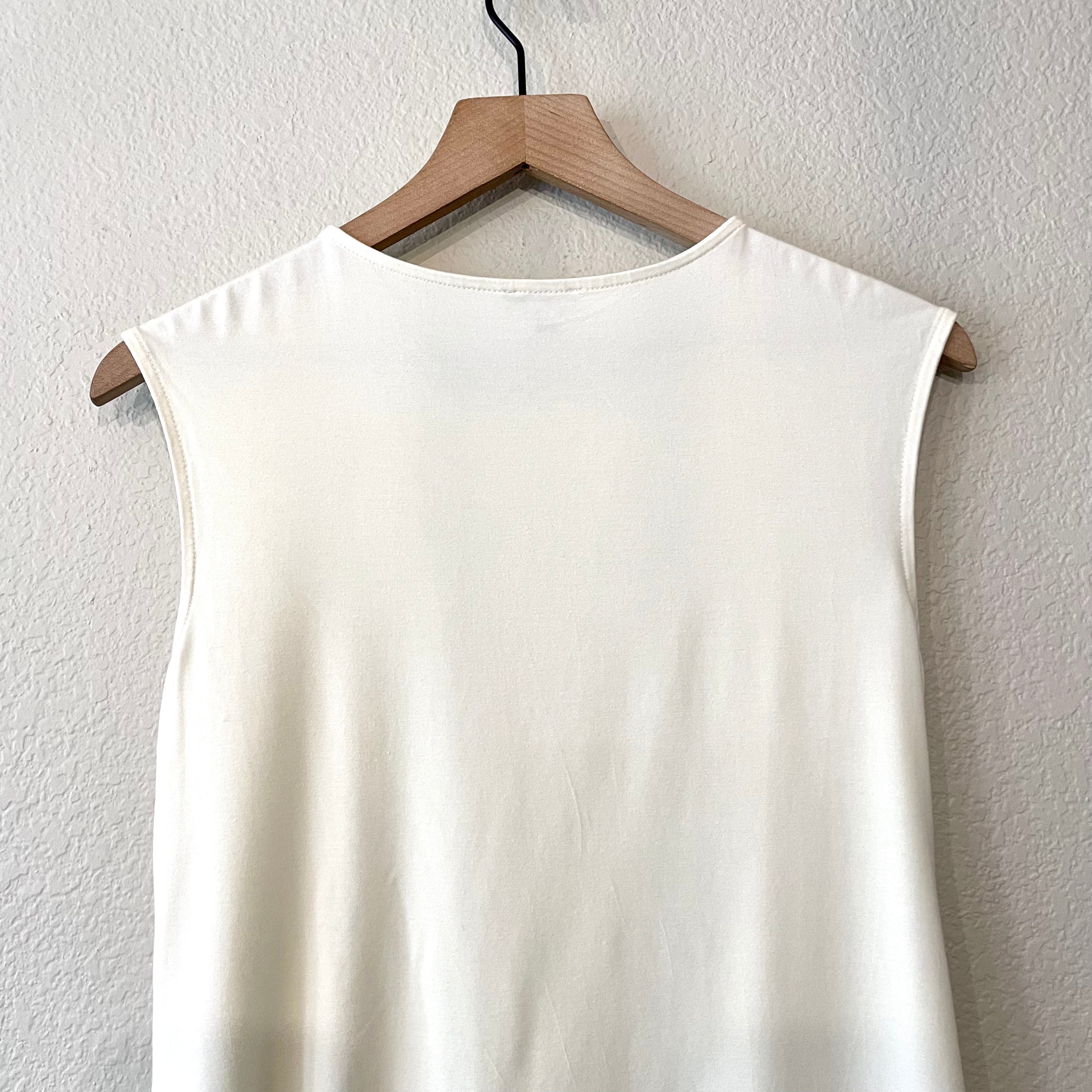 Tucked Crossover Neck Top