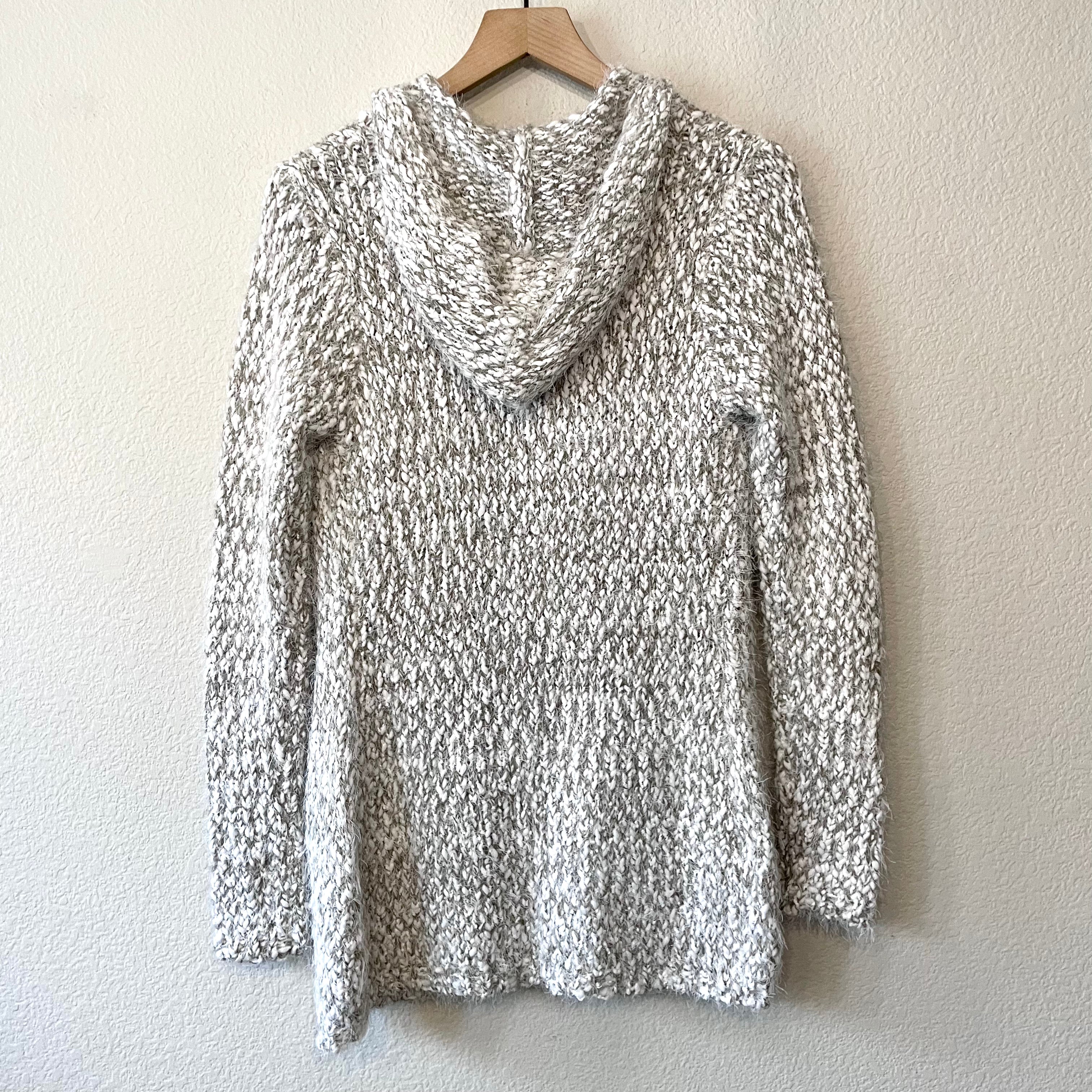 Chenille Hooded Cardigan