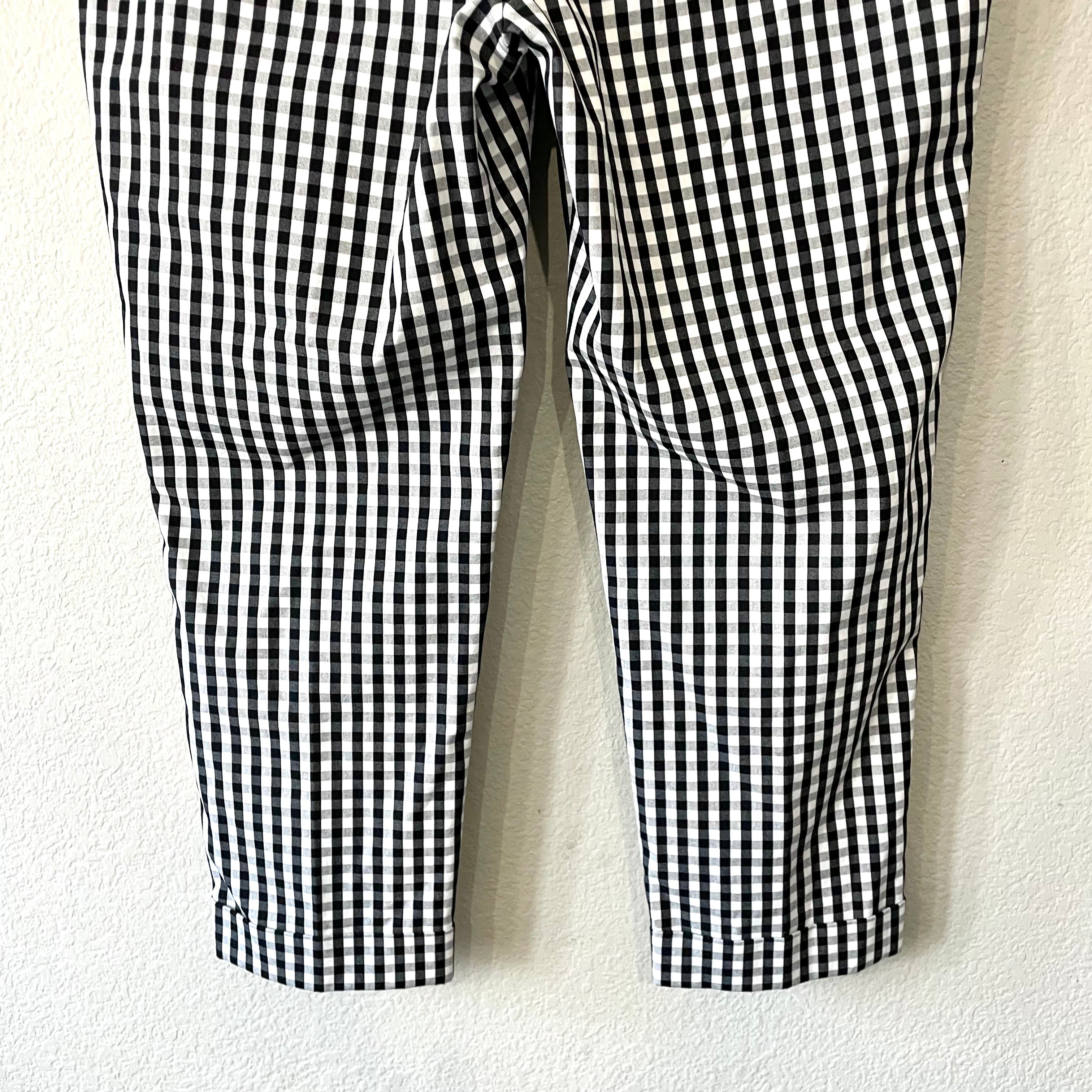 Gingham Plaid Crop Pants