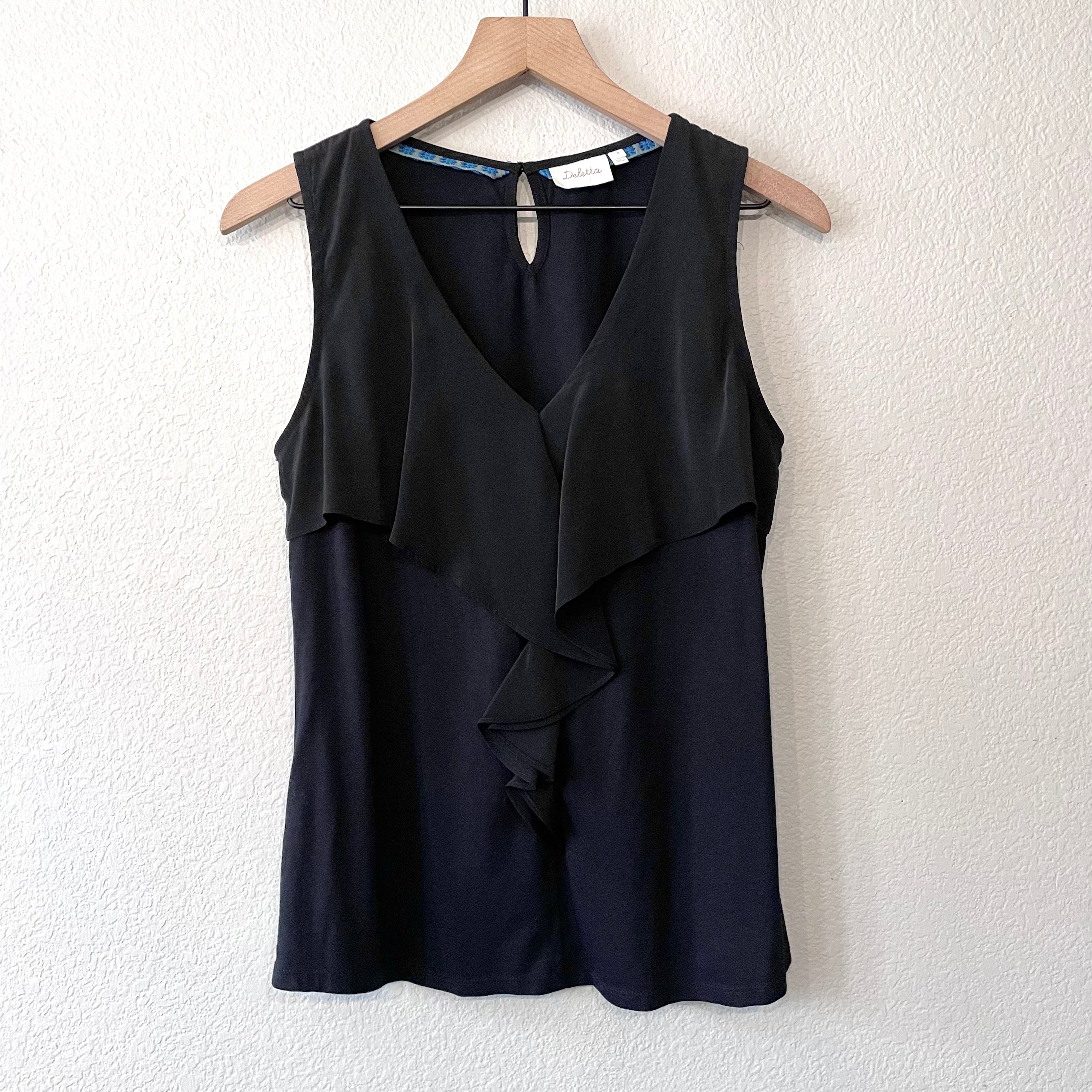 Sleeveless Ruffle Top