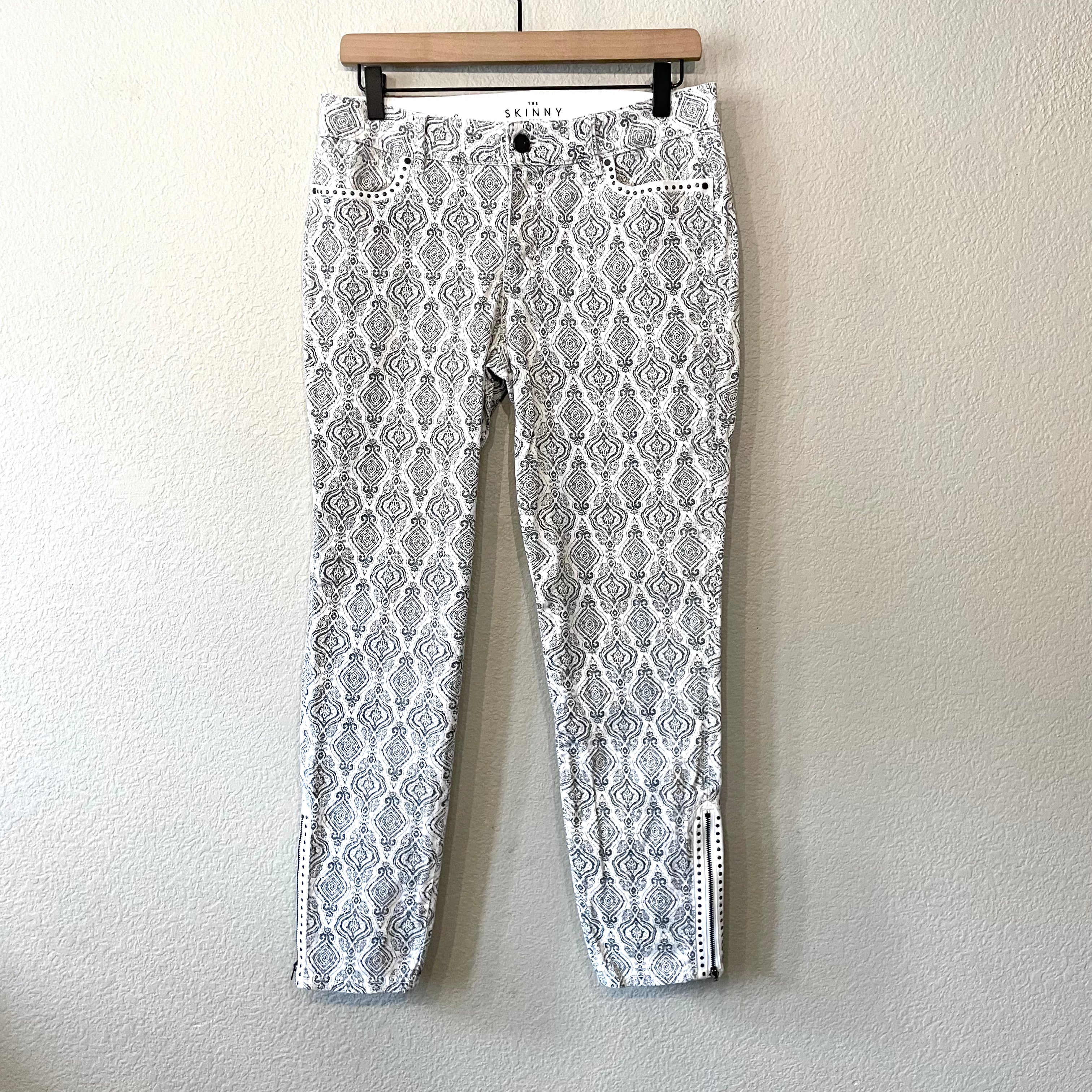 Patterned Skinny Jeans