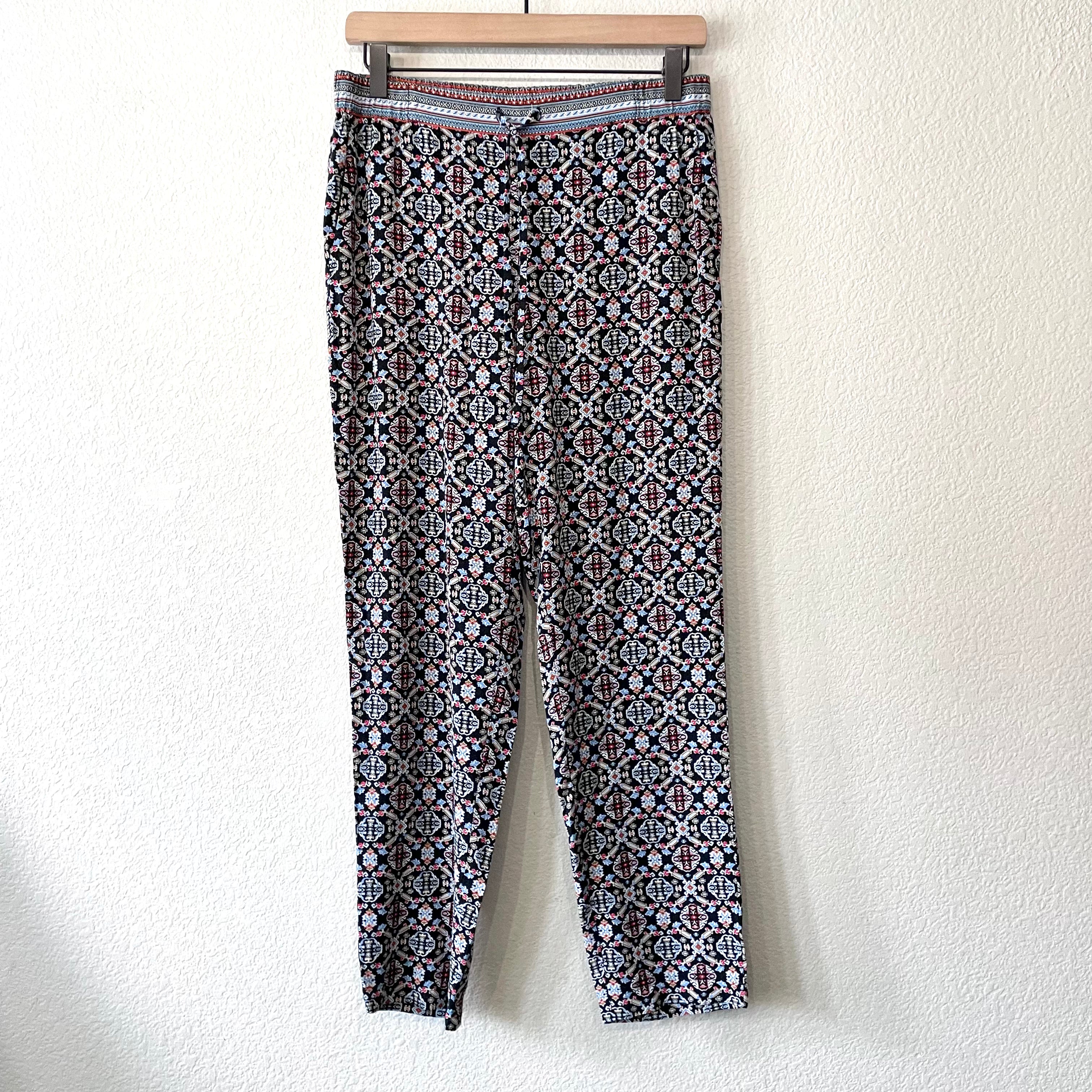 Medallion Print Pants