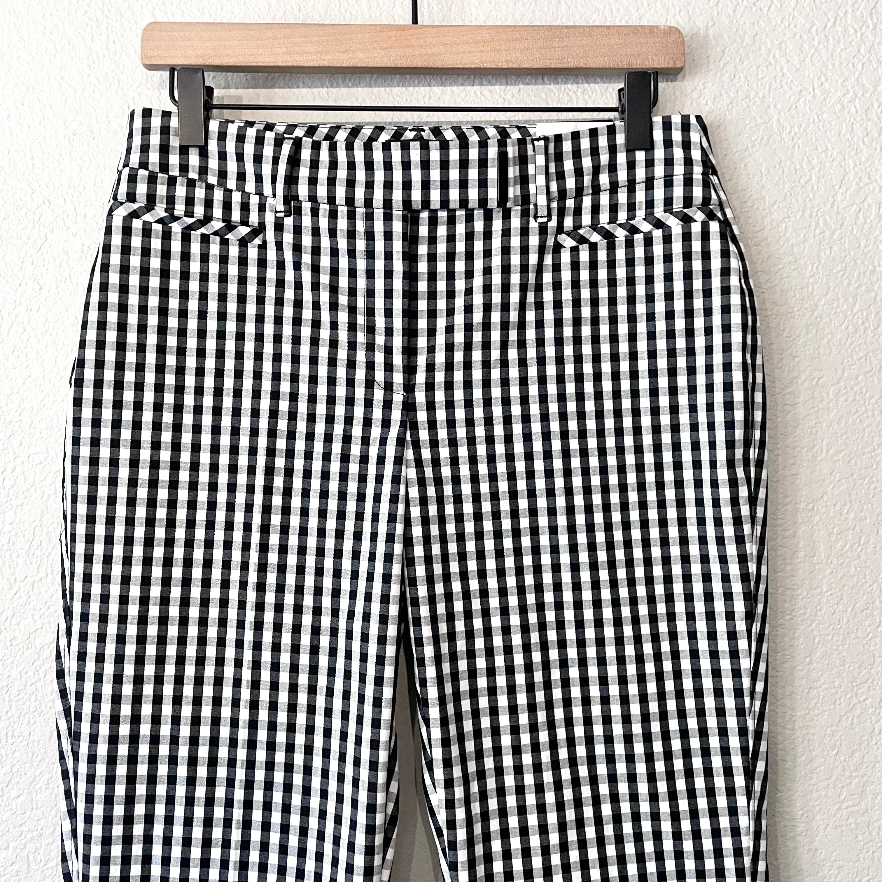 Gingham Plaid Crop Pants